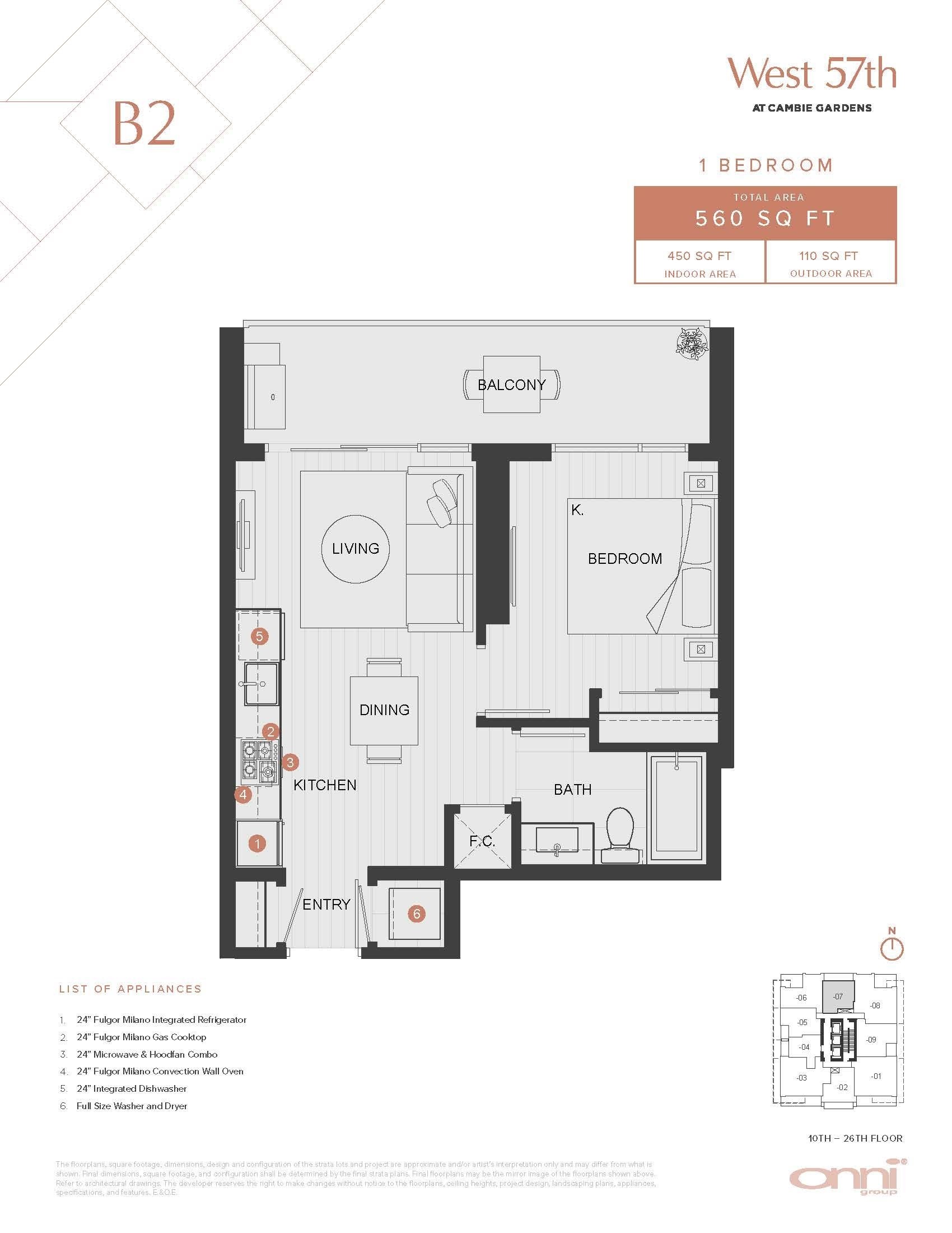 1107-688 57Th Avenue W, Vancouver, BC
