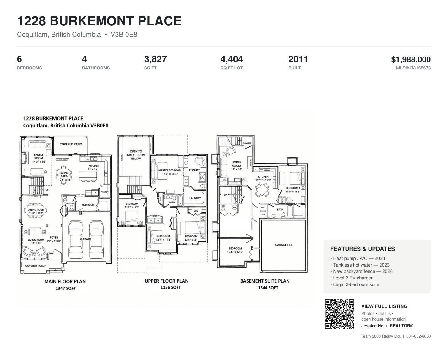 1228 Burkemont Place, Coquitlam, BC