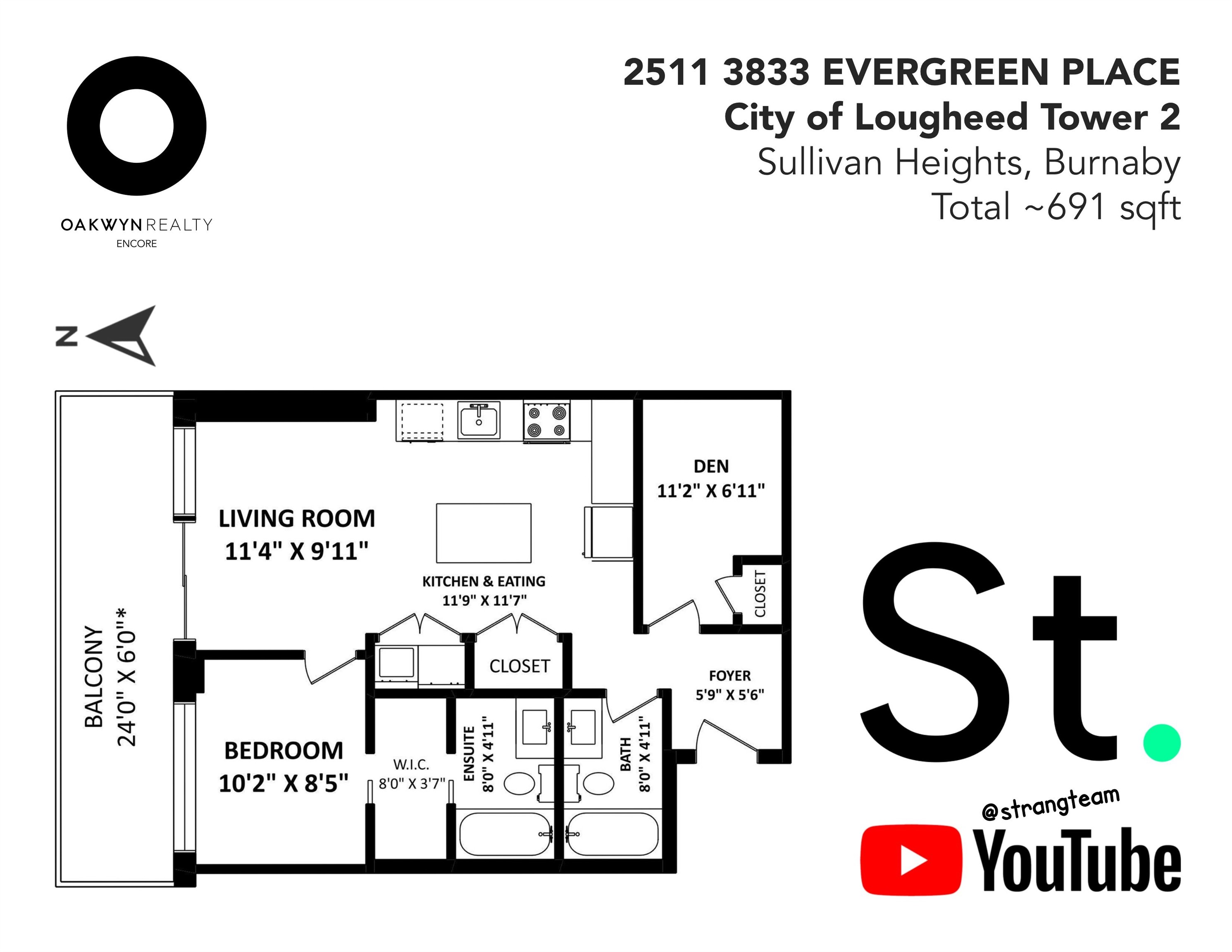 2511-3833 Evergreen Place, Burnaby, BC