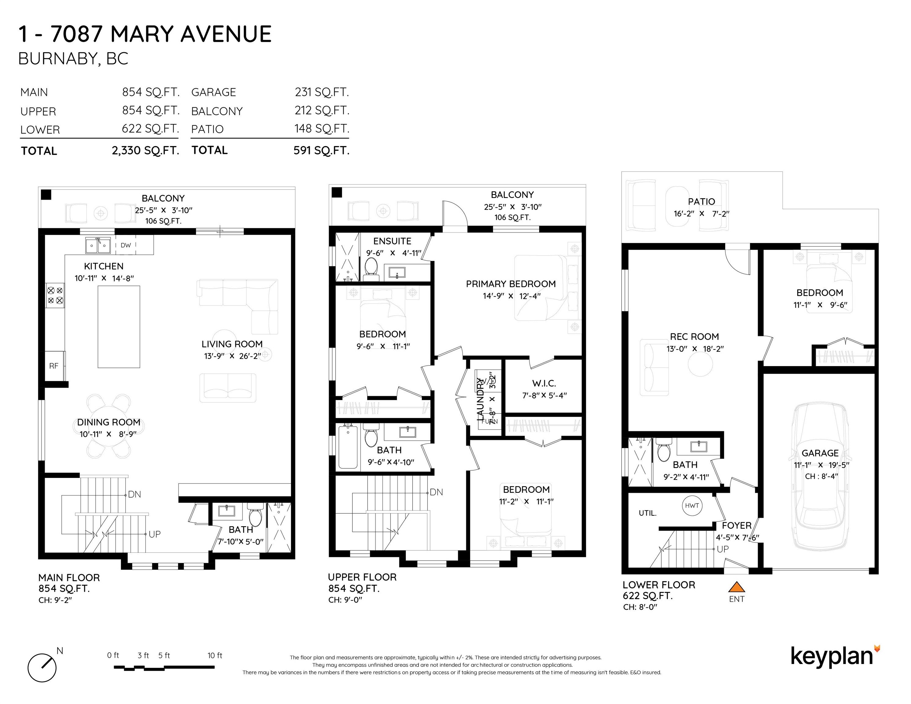 1-7087 Mary Avenue, Burnaby, BC