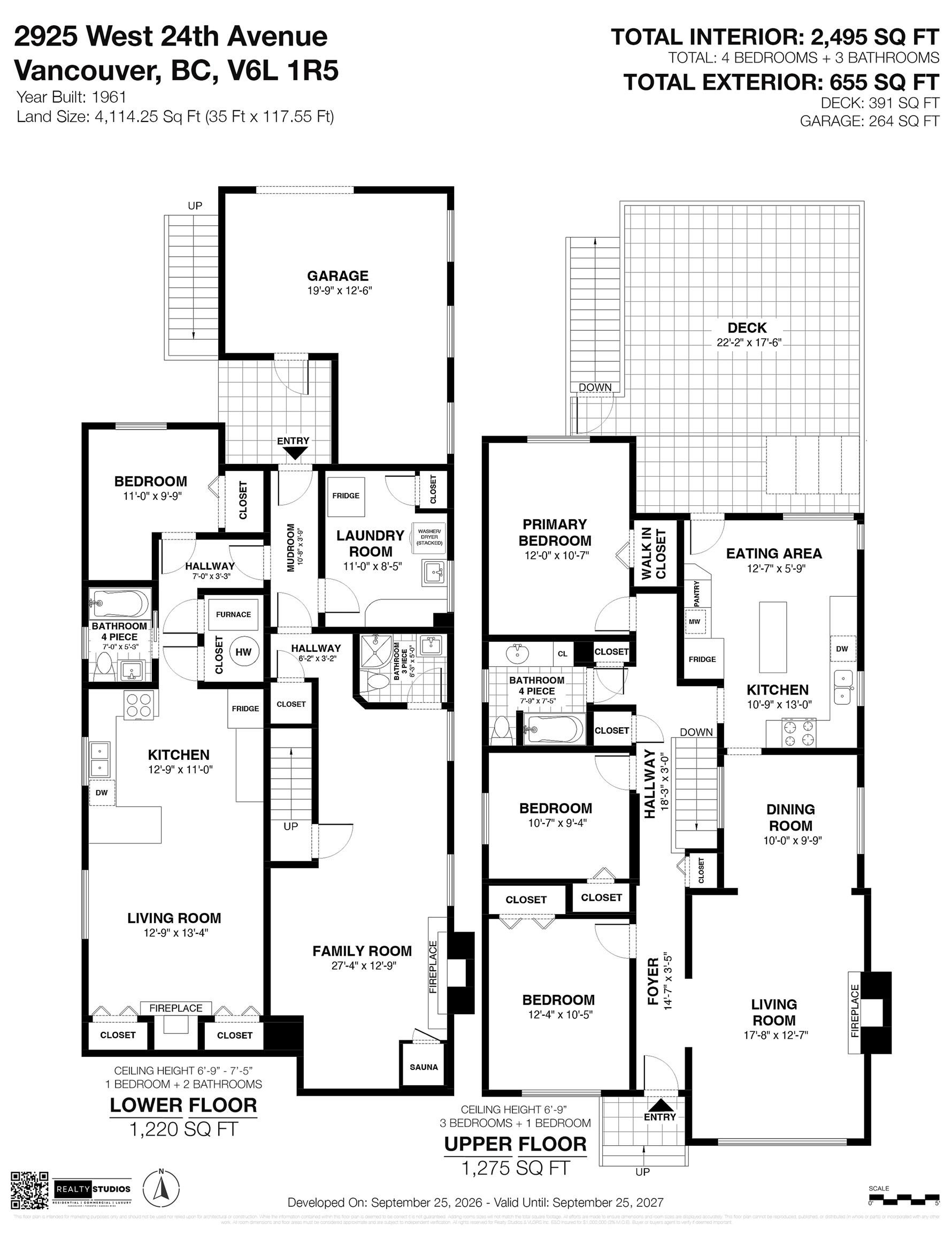2925 24Th Avenue W, Vancouver, BC