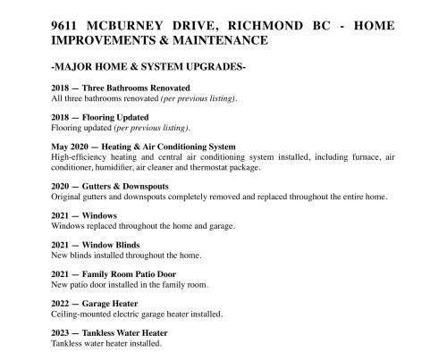 9611 Mcburney Drive, Richmond, BC 