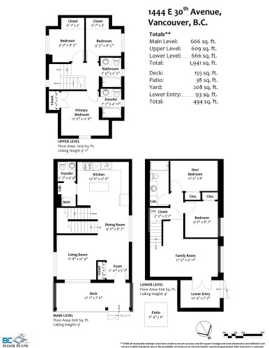 1444 30Th Avenue E, Vancouver, BC 