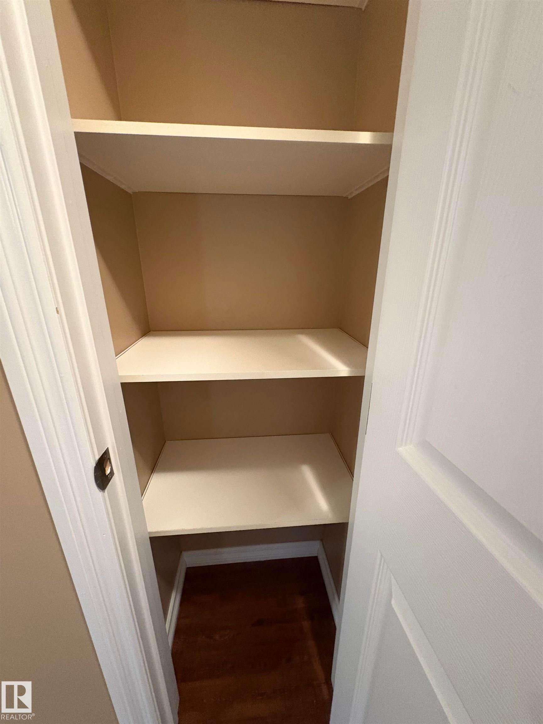 View of closet - 5302 Railway Avenue, Elk Point, AB - Indoor With Storage