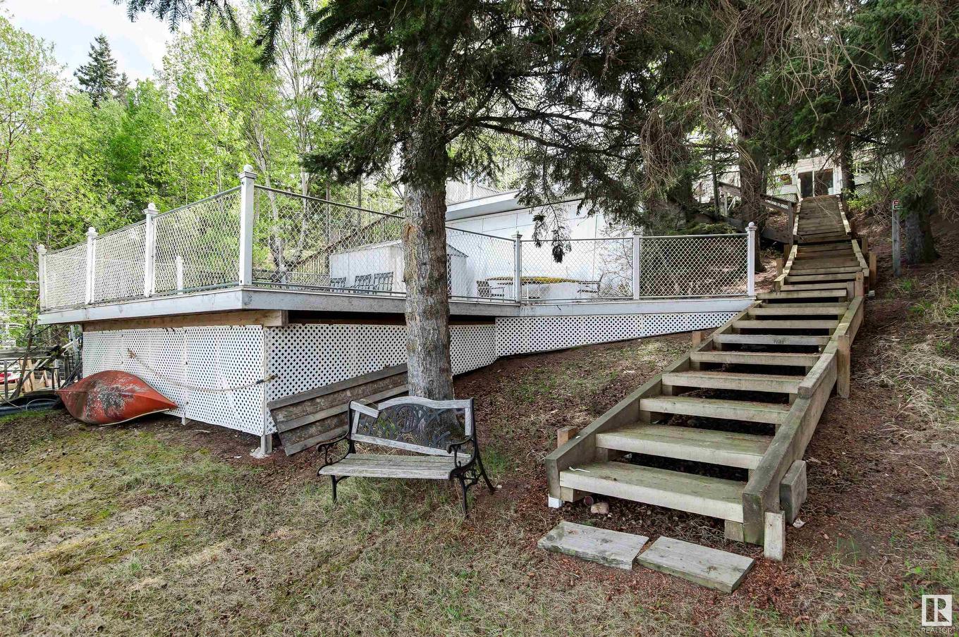 32 Marine Drive, Rural Parkland County, AB - Outdoor With Deck Patio Veranda