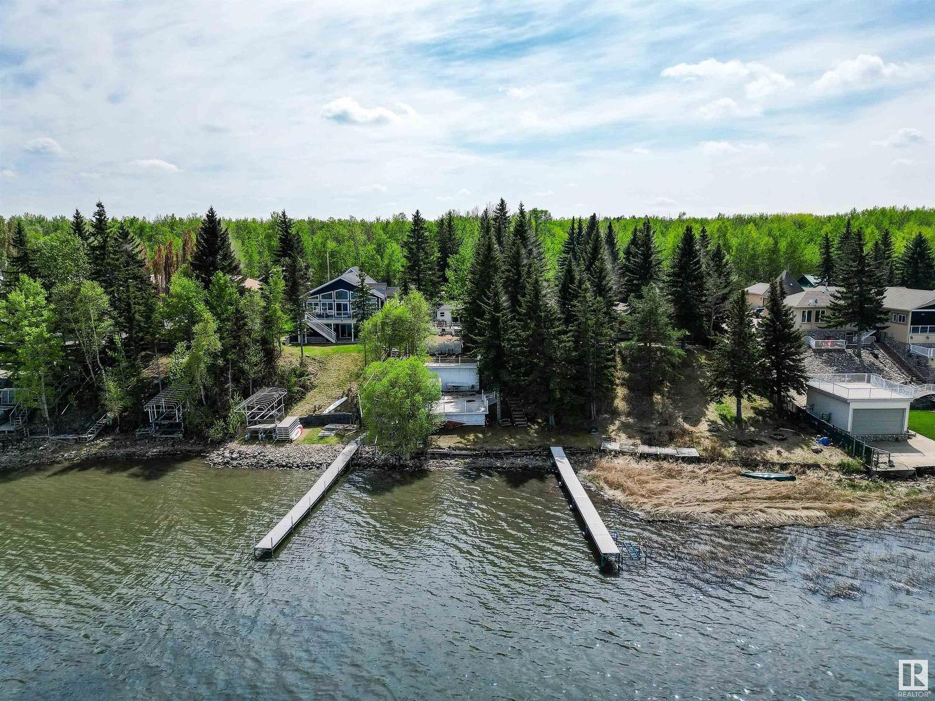 32 Marine Drive, Rural Parkland County, AB - Outdoor With Body Of Water With View