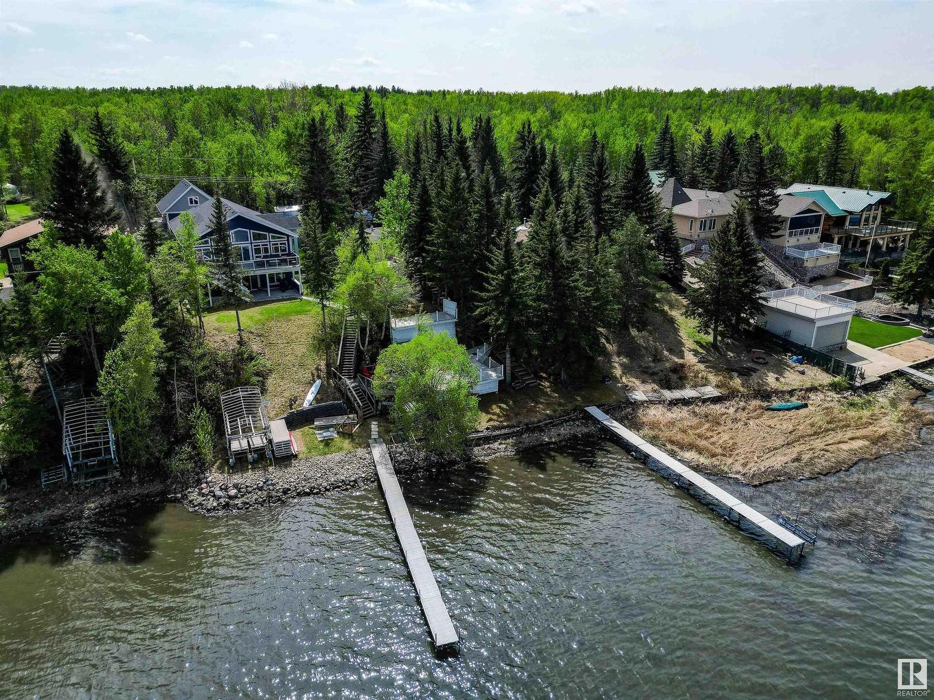 32 Marine Drive, Rural Parkland County, AB - Outdoor With Body Of Water With View