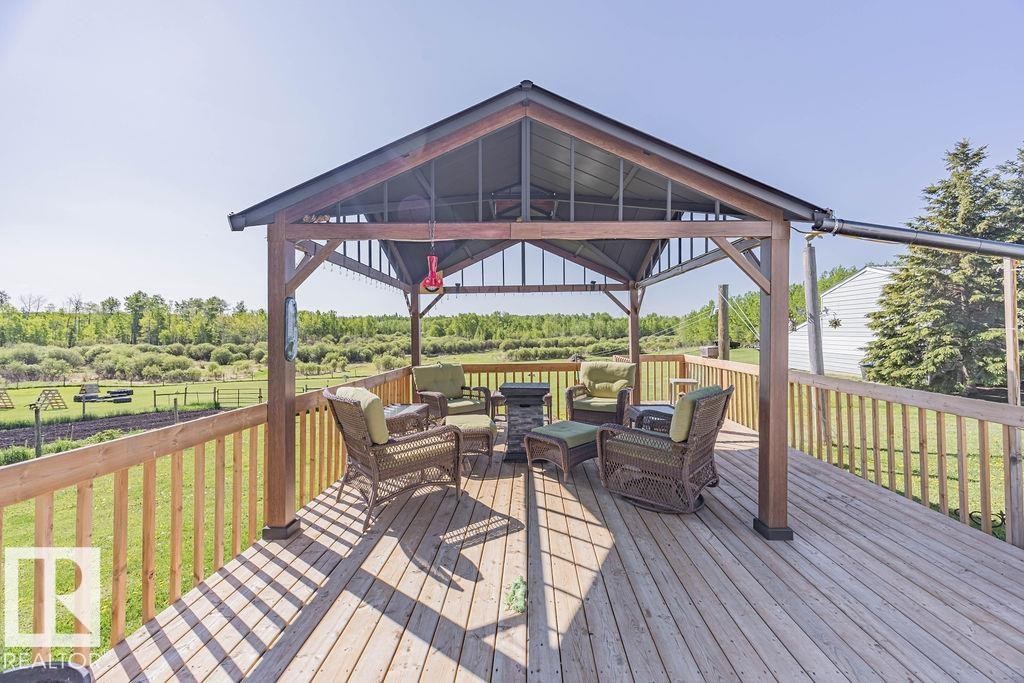 58031 Range Road 21, Rural Barrhead County, AB - Outdoor With Deck Patio Veranda With Exterior