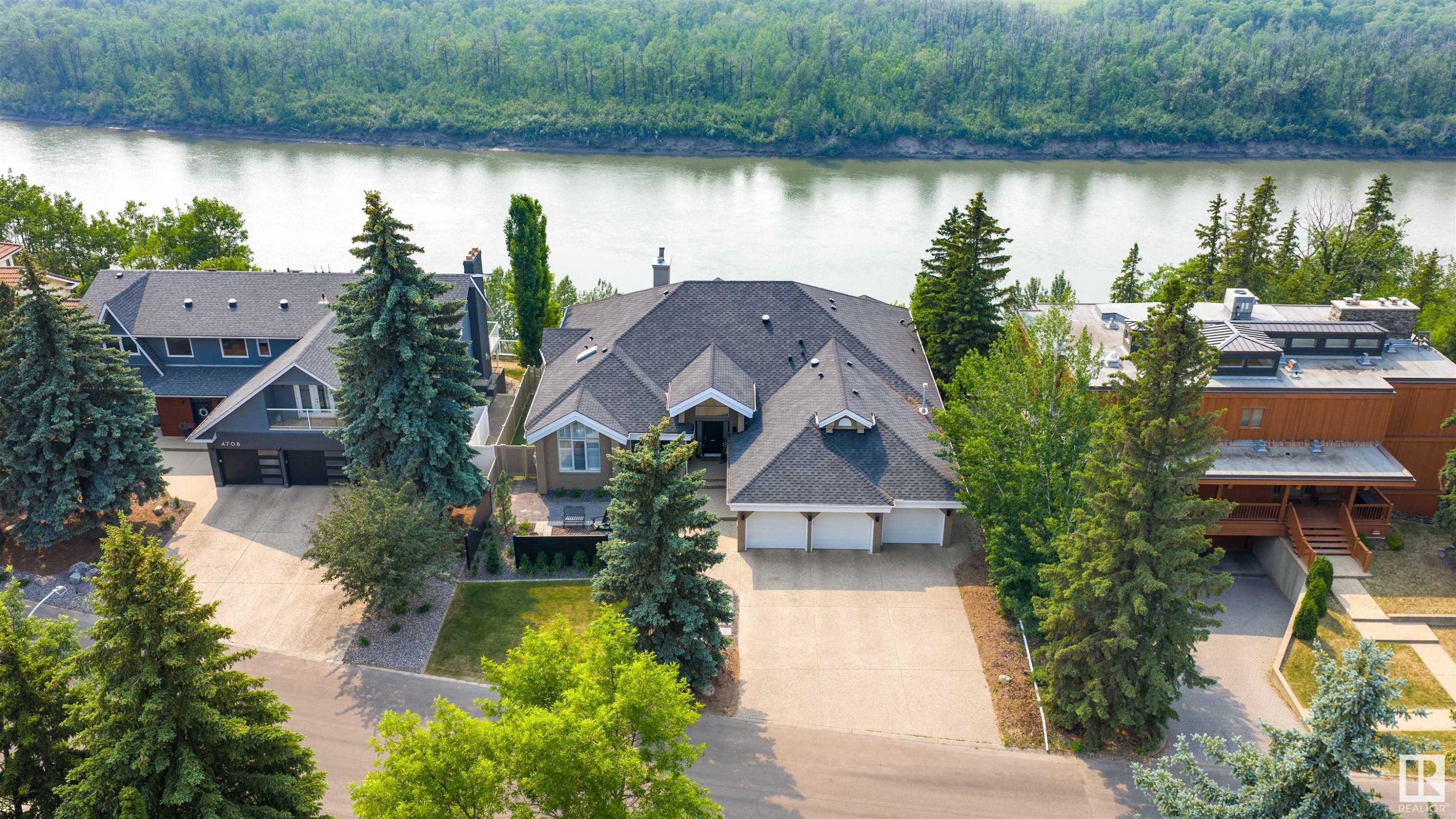 4804 154 Street, Edmonton, AB - Outdoor With Body Of Water With Facade