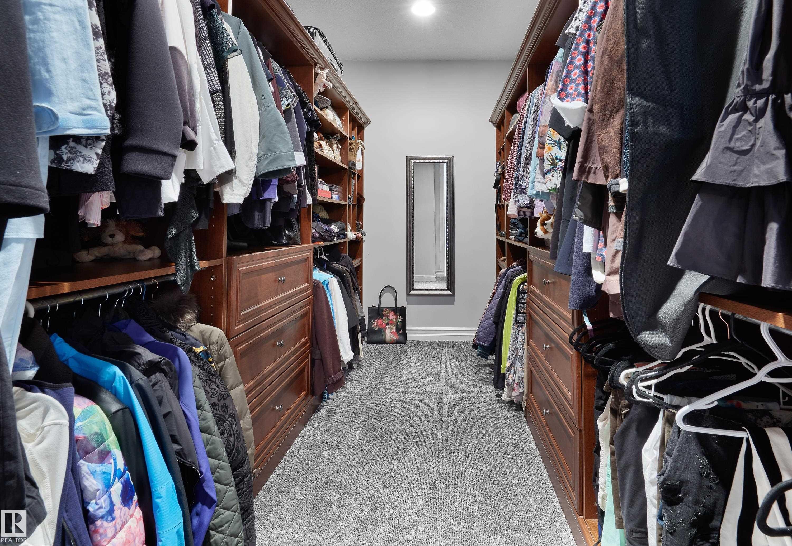 Walk in closet featuring carpet - 4111 Westcliff Heath Heath, Edmonton, AB - Indoor With Storage