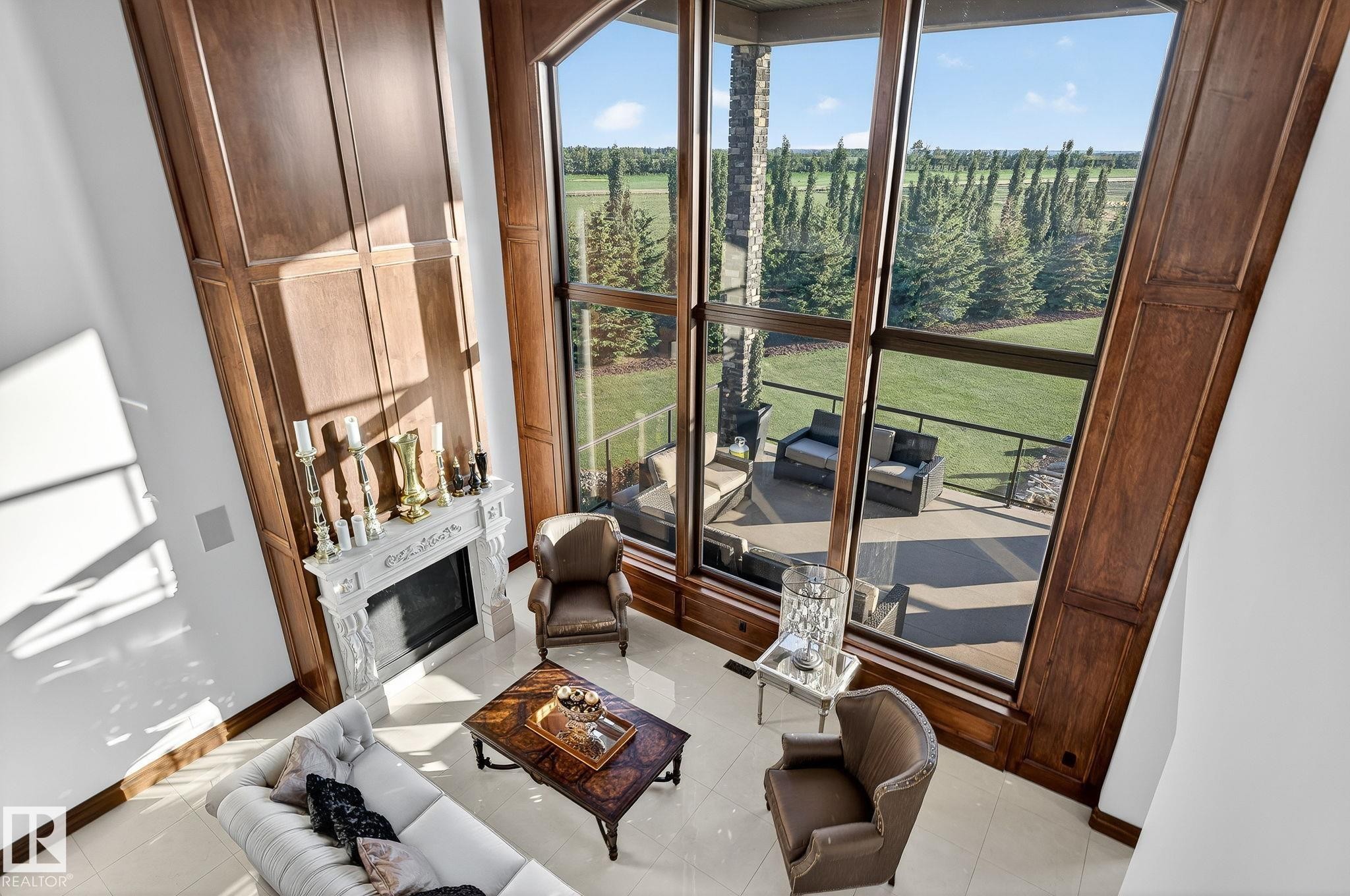 53524 Range Road 263A, Rural Sturgeon County, AB - Indoor With Fireplace