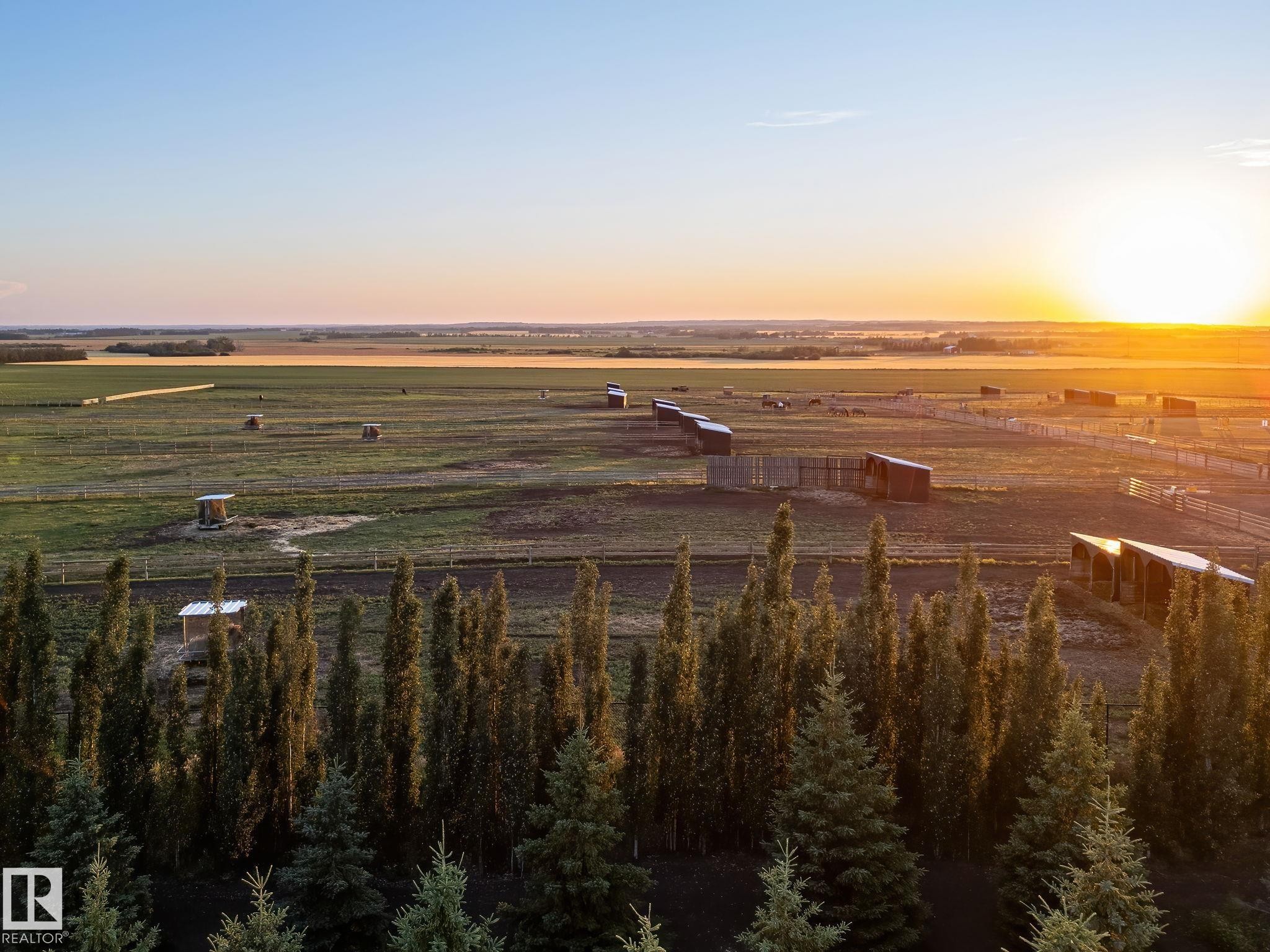 Aerial view of sparsely populated area - 53524 Range Road 263A, Rural Sturgeon County, AB - Outdoor With View