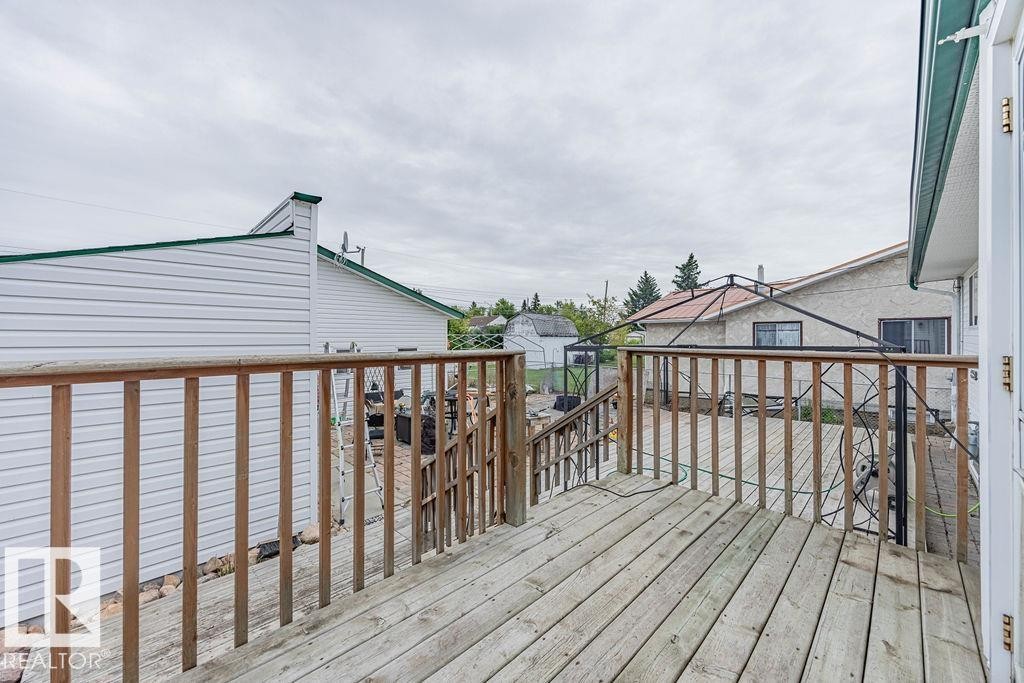 View of deck - 5026 53 Ave, Ryley, AB - Outdoor With Deck Patio Veranda With Exterior
