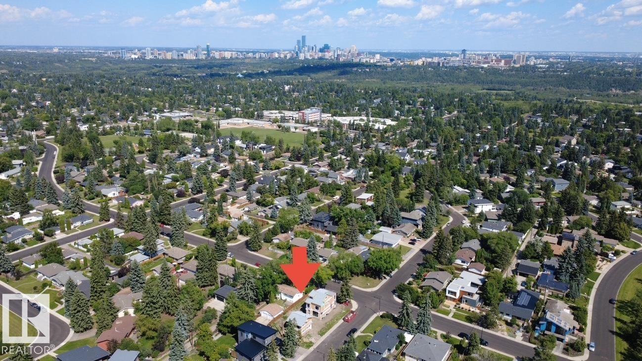 View of property location with nearby urban area - 7806 145 Street Nw, Edmonton, AB