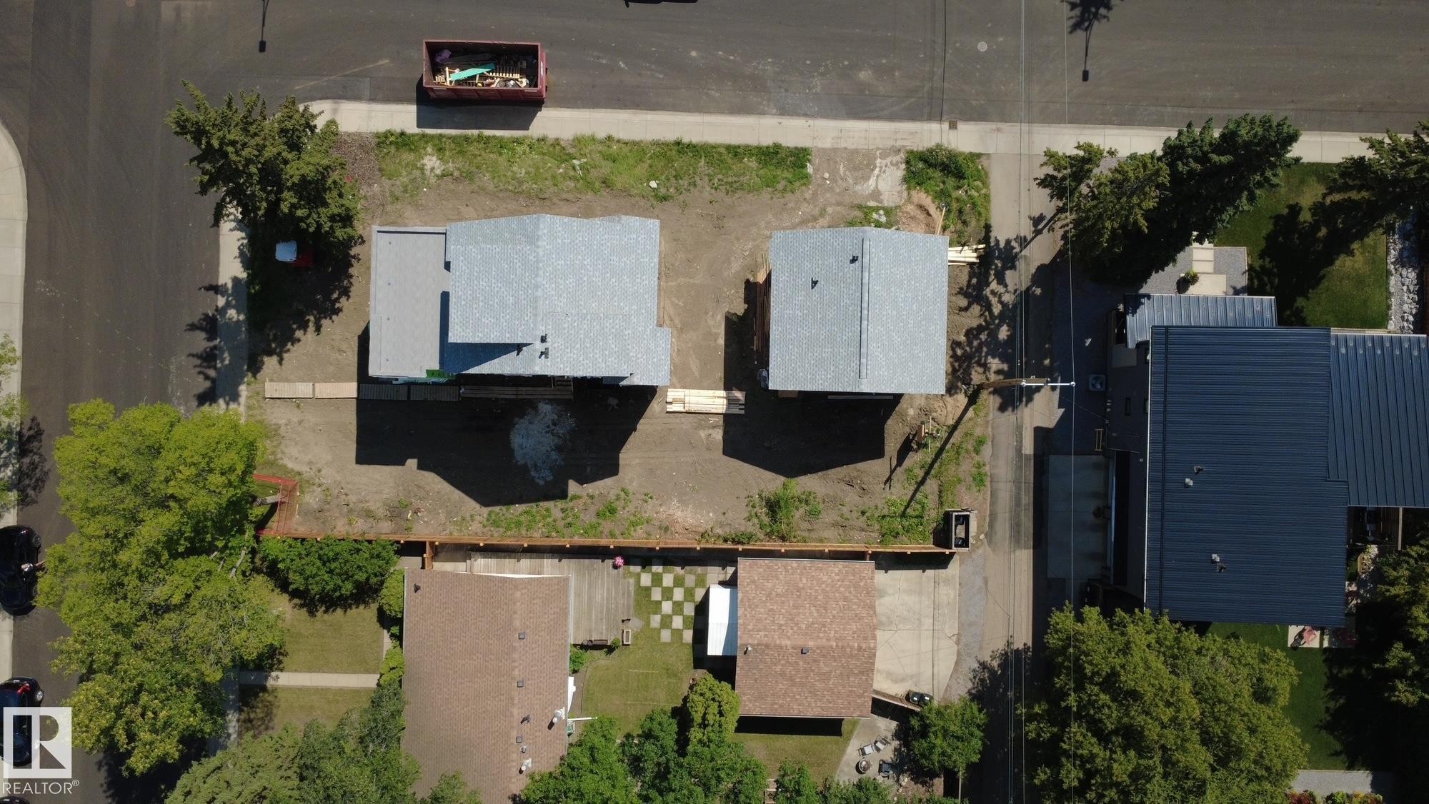Aerial view of property and surrounding area - 7806 145 Street Nw, Edmonton, AB