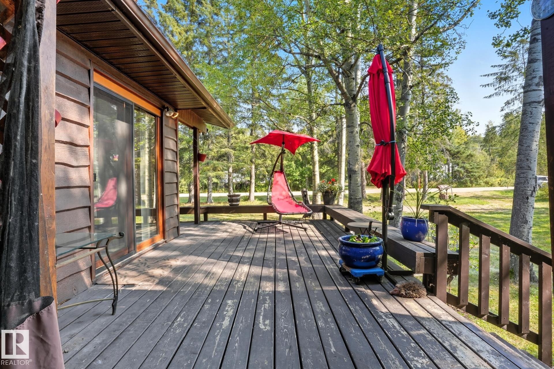 View of deck - 6309 49 St, Rural Wetaskiwin County, AB - Outdoor With Deck Patio Veranda With Exterior