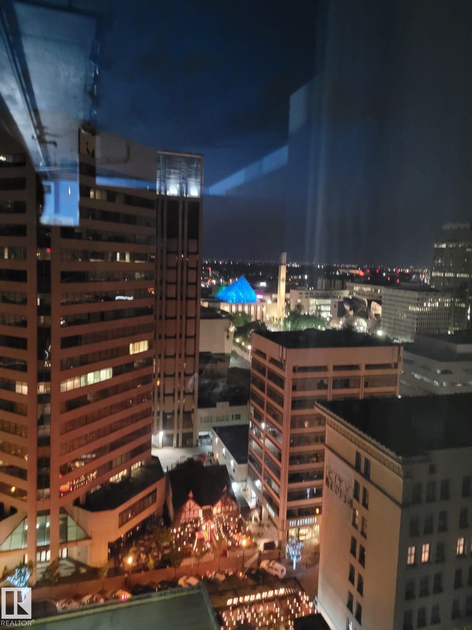 City view featuring a view of city lights - 1704 10024 Jasper Avenue, Edmonton, AB - Photo Showing Other Room