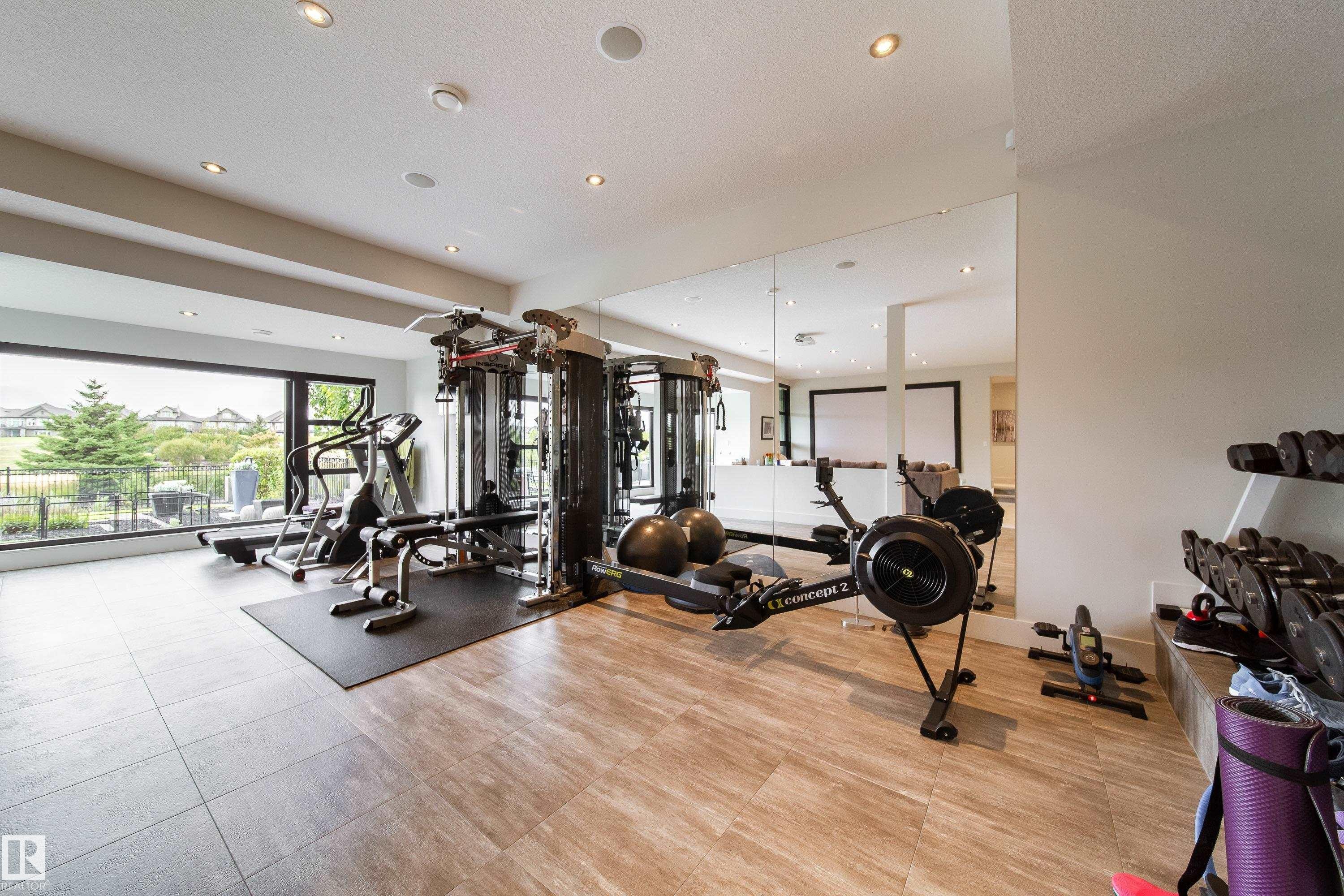 622 Howatt Drive, Edmonton, AB - Indoor Photo Showing Gym Room