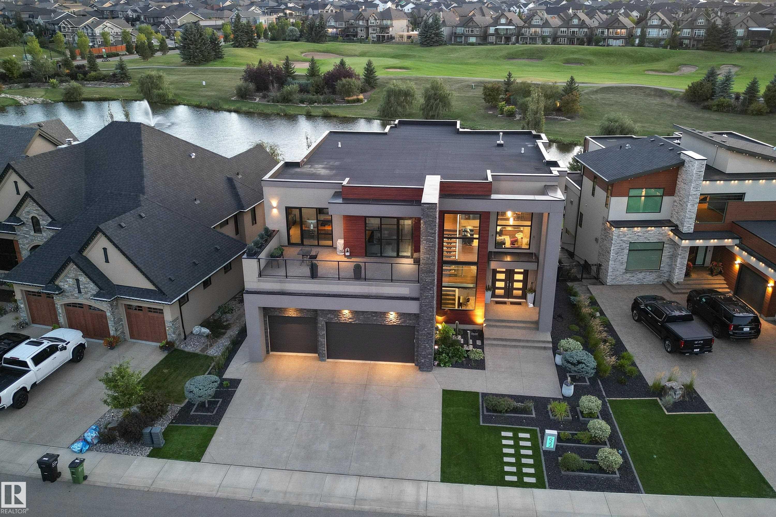 622 Howatt Drive, Edmonton, AB - Outdoor With Body Of Water With Deck Patio Veranda With Facade