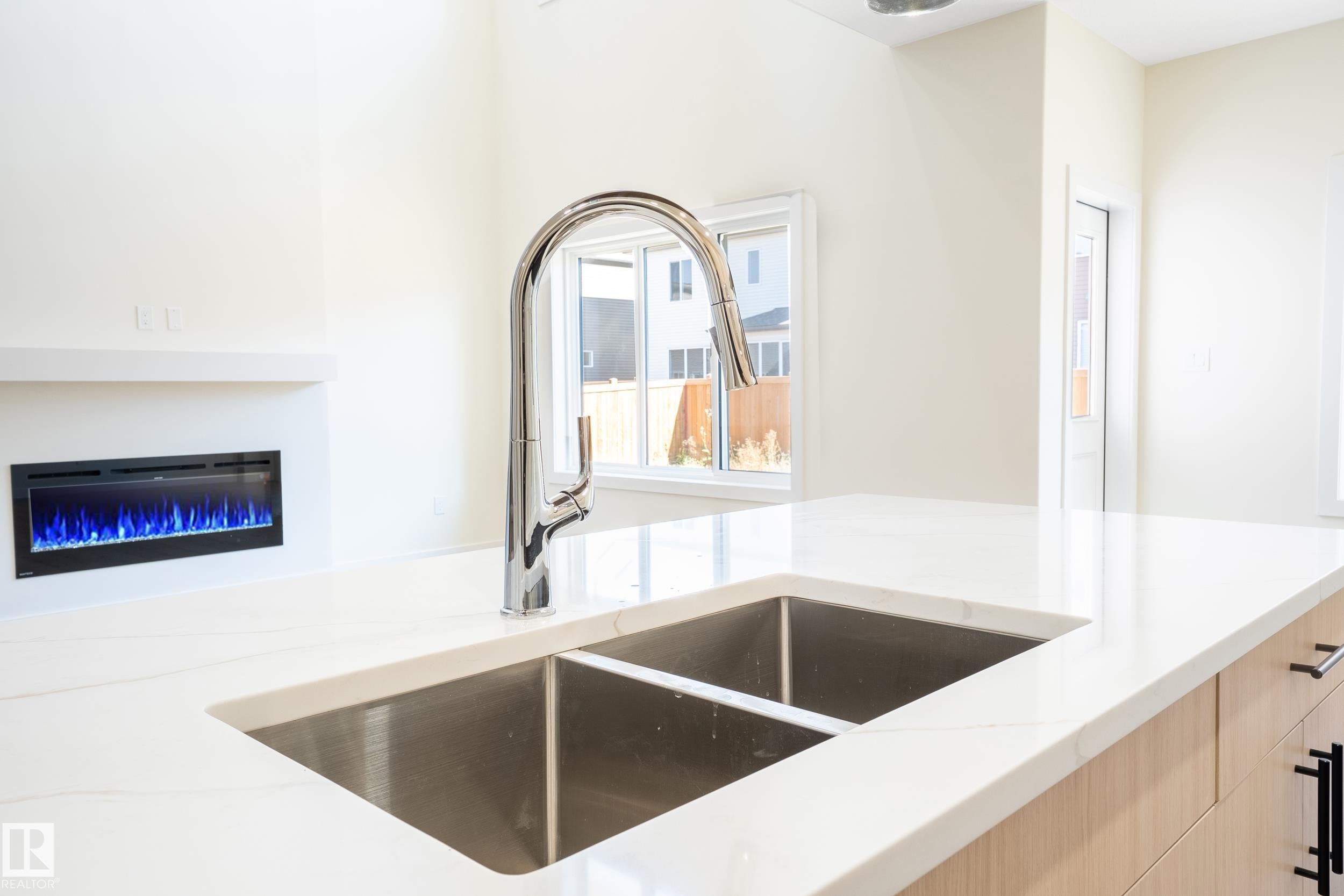 2033 209A Street, Edmonton, AB - Indoor Photo Showing Kitchen With Double Sink