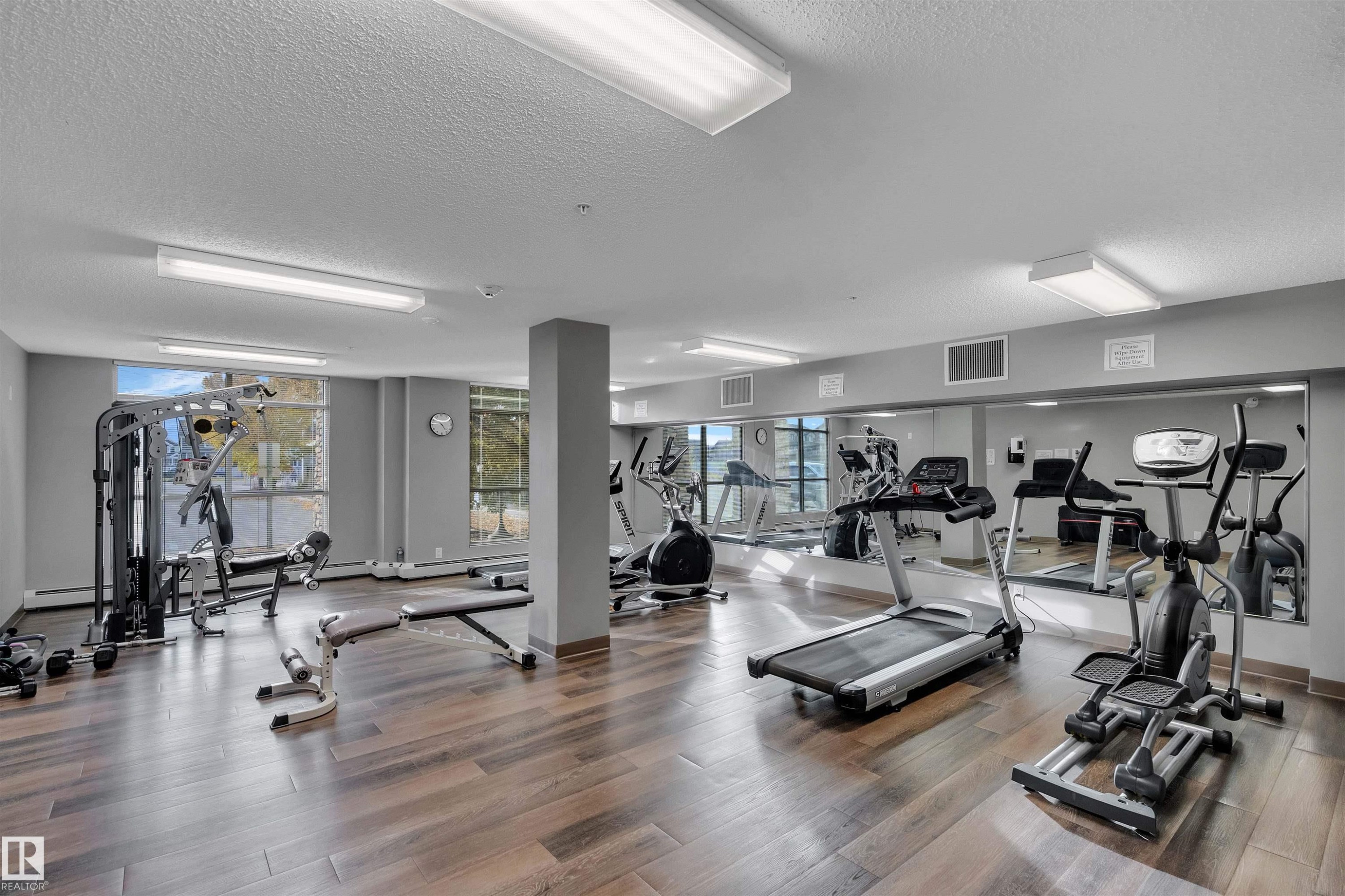 106 4008 Savaryn Drive, Edmonton, AB - Indoor Photo Showing Gym Room