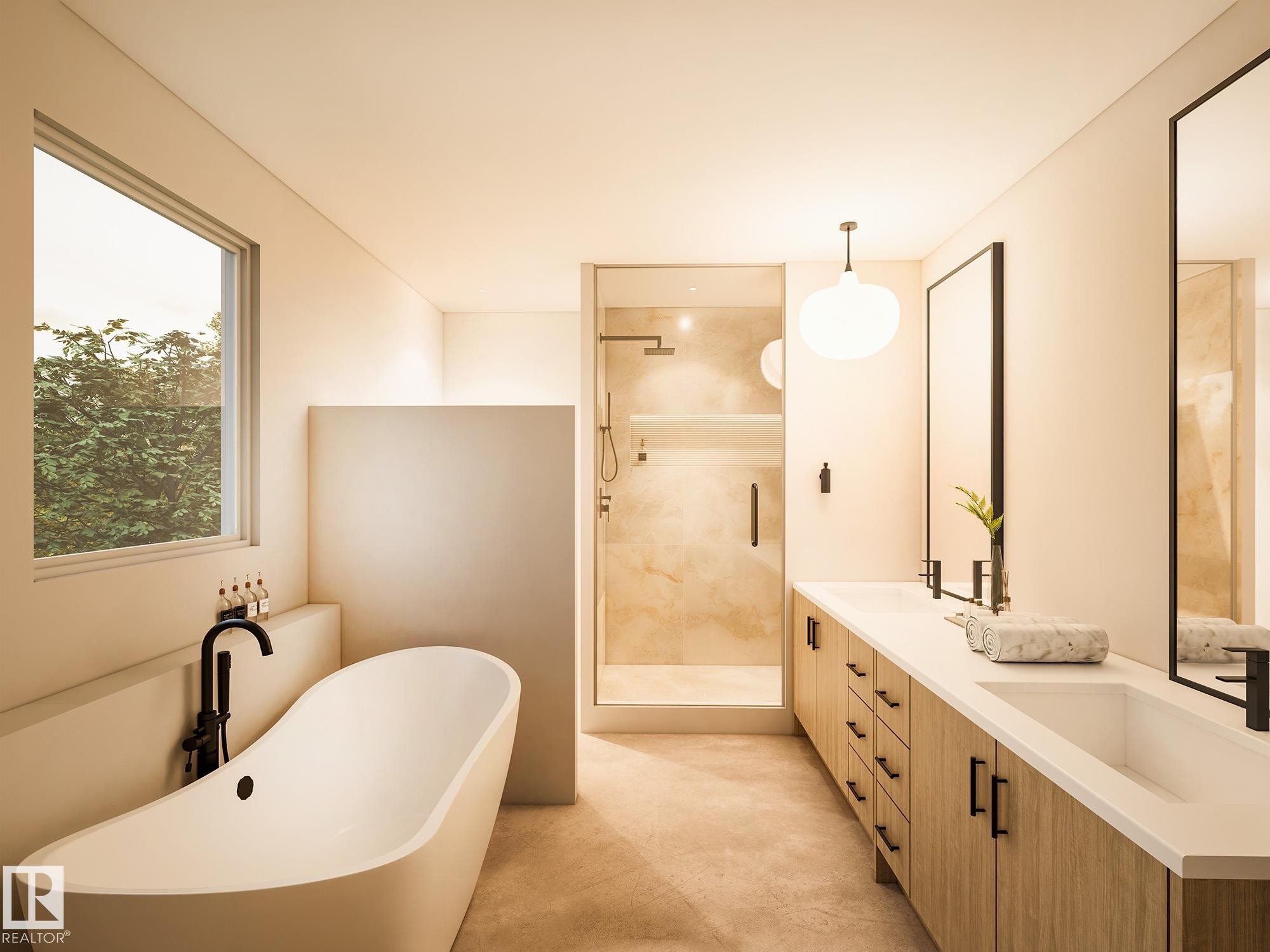 Photos are artist renderings and may not reflect the final finishes or layout. - 6303 109B Avenue, Edmonton, AB - Indoor Photo Showing Bathroom
