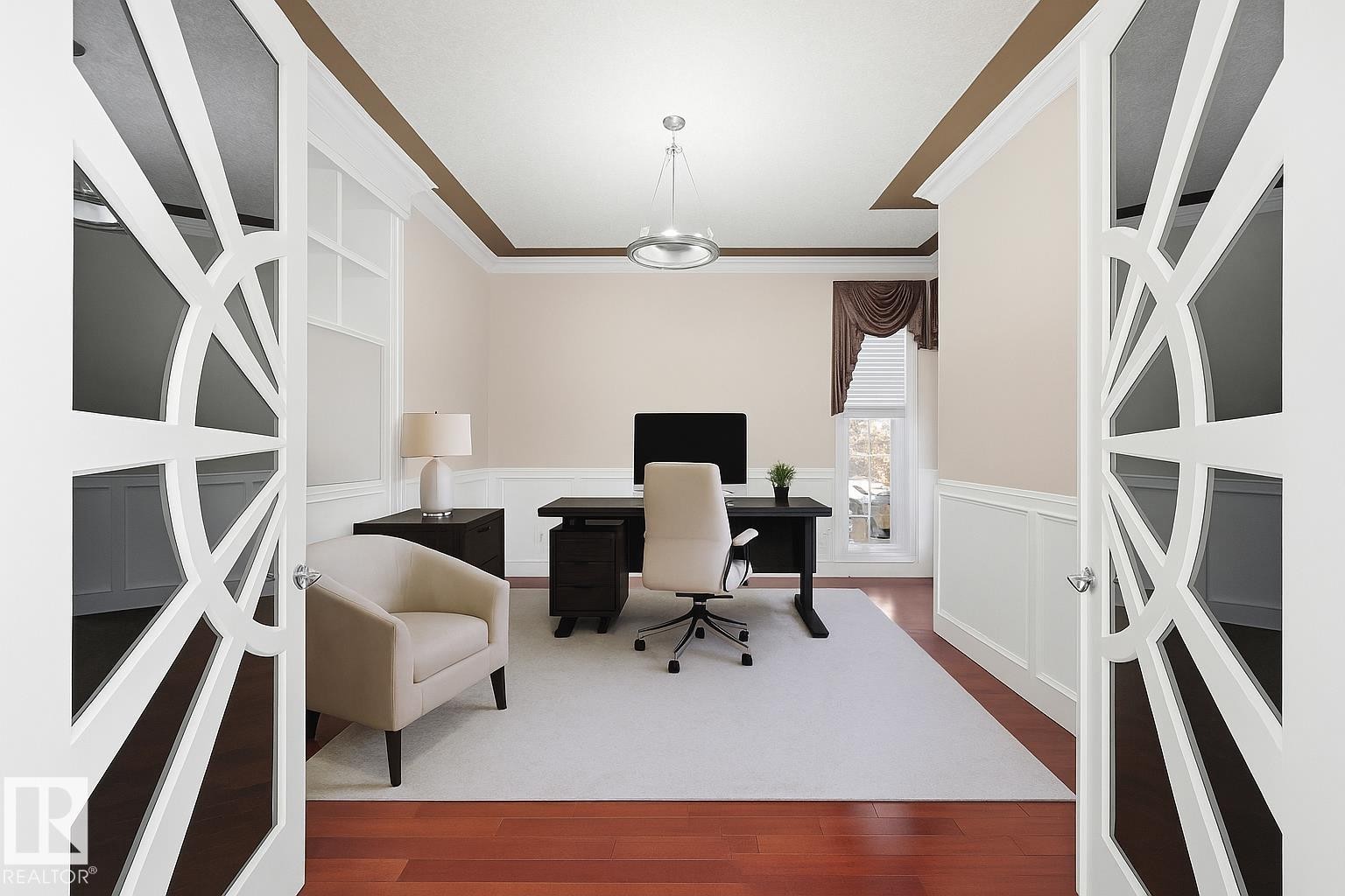 Virtually staged den - 872 Hollands Landing, Edmonton, AB - Indoor