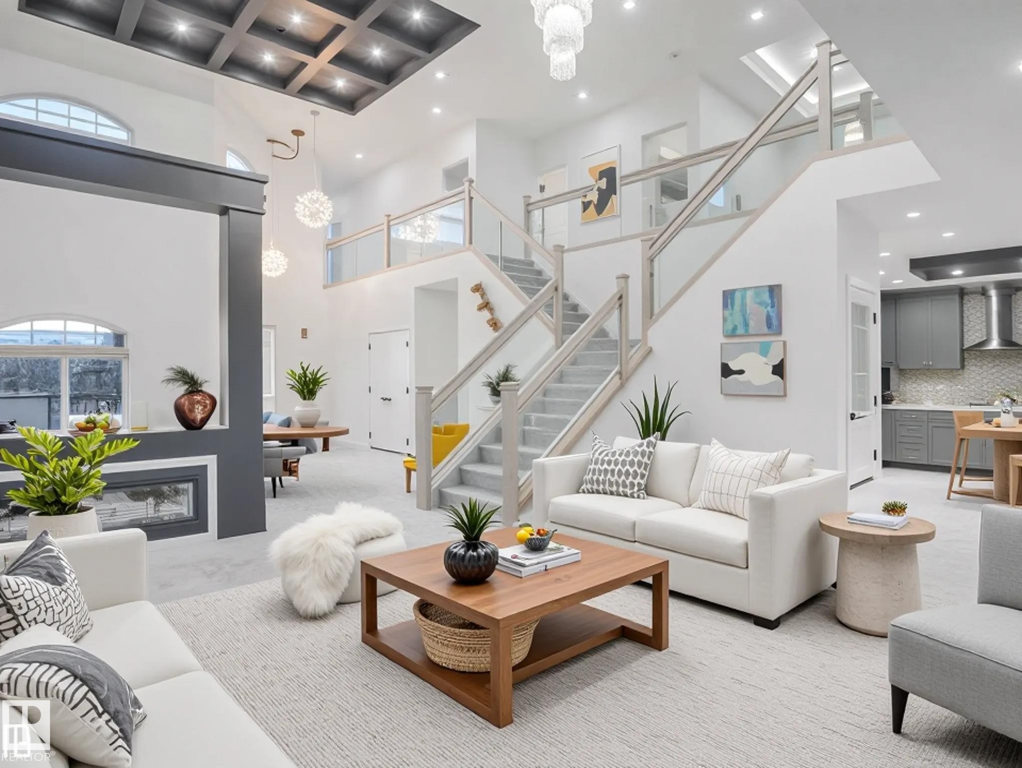 1305 Adamson Drive, Edmonton, AB - Indoor Photo Showing Living Room