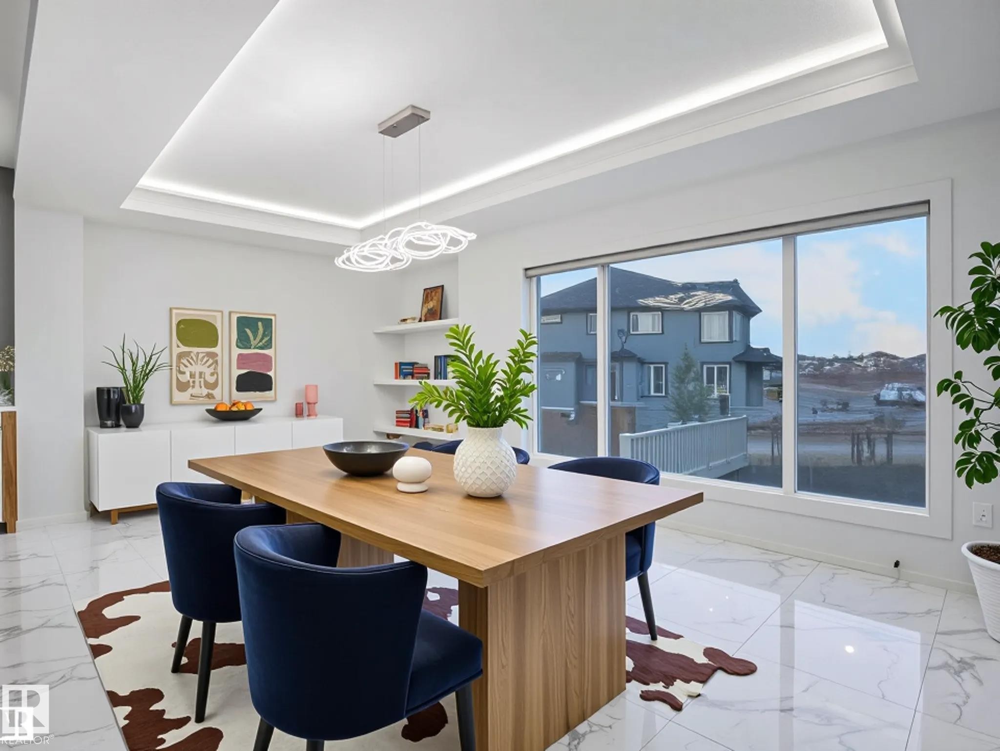 1305 Adamson Drive, Edmonton, AB - Indoor Photo Showing Dining Room