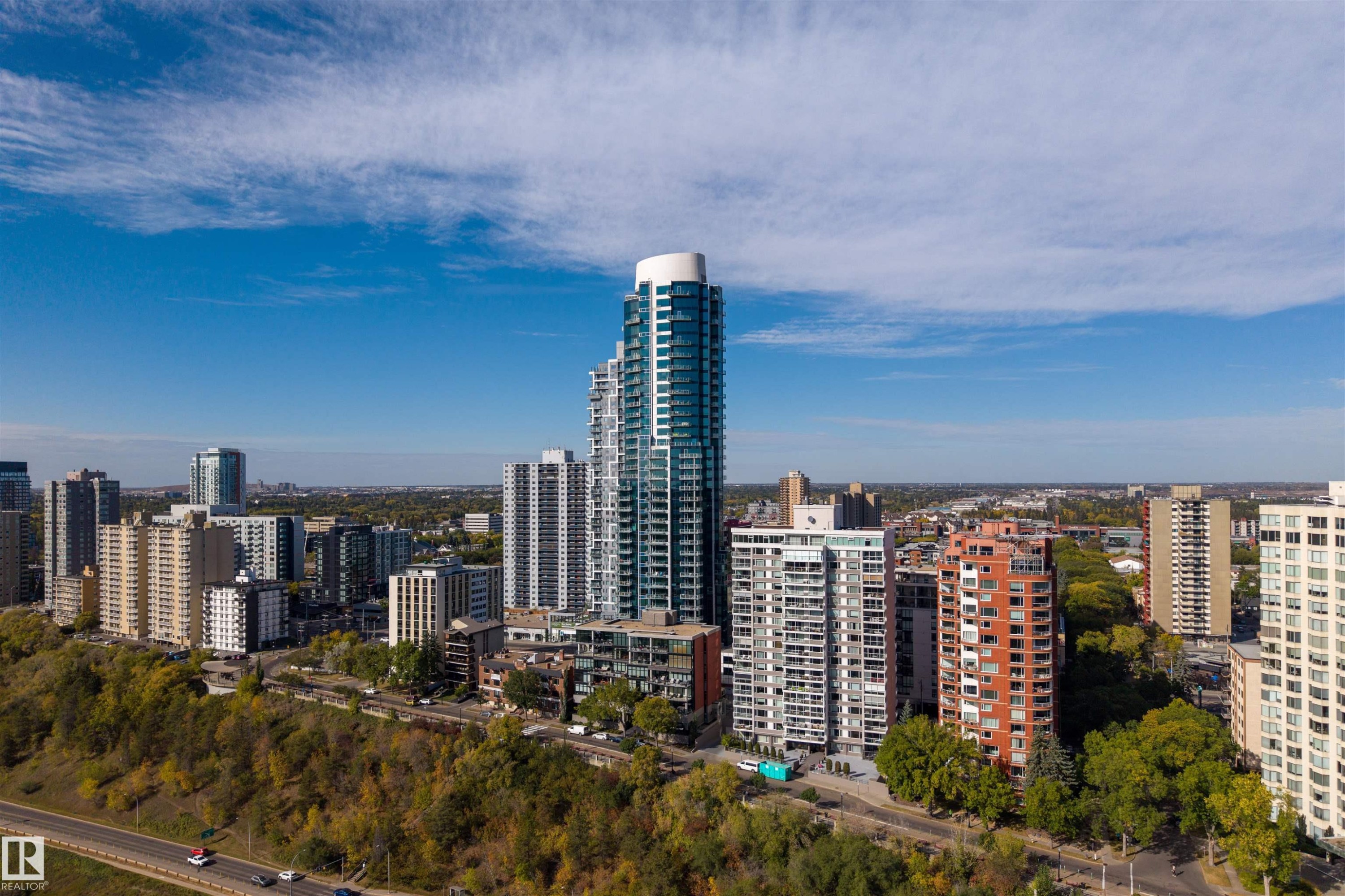 View of city - 3201 11969 Jasper Avenue, Edmonton, AB - Outdoor With View