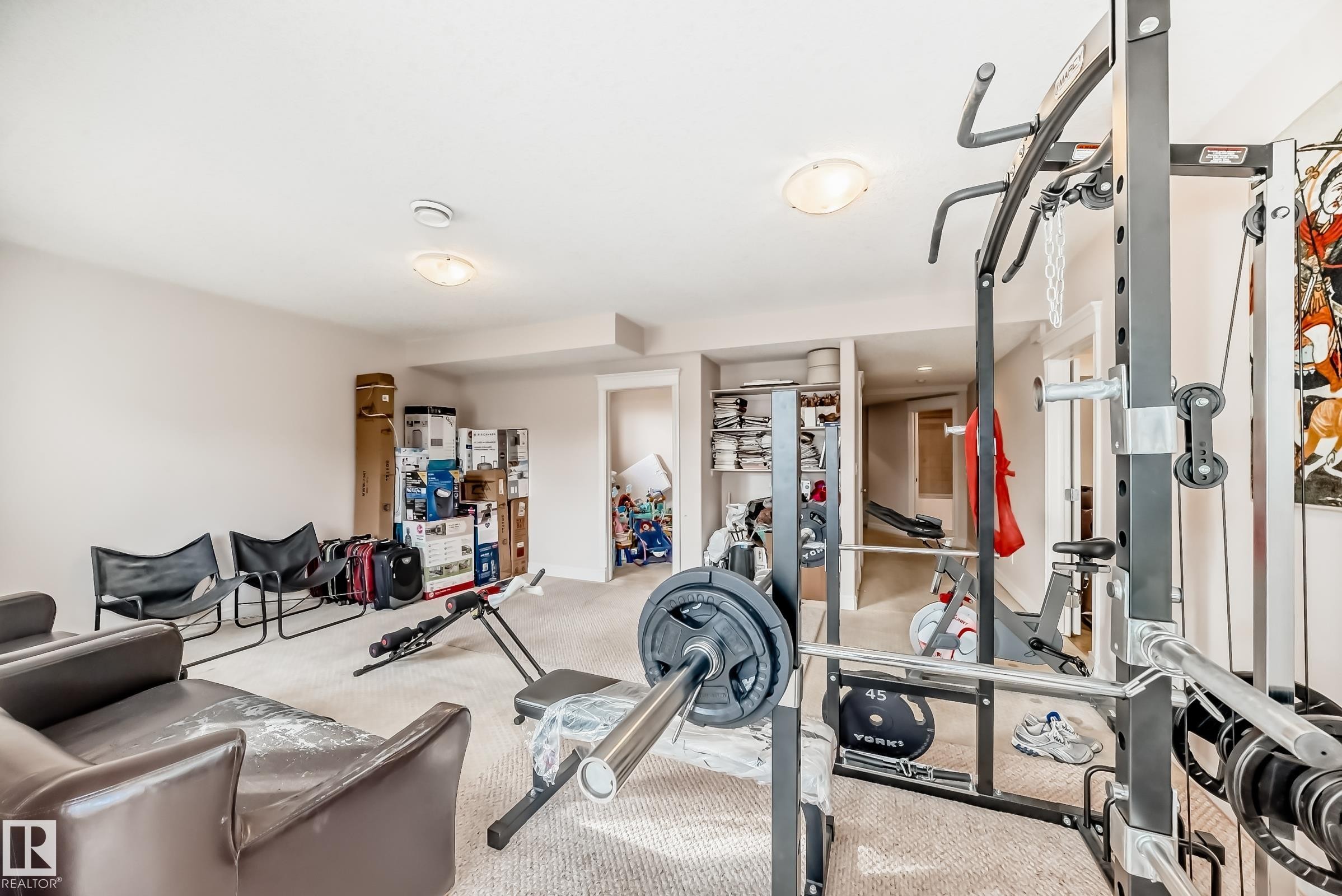 1525 Haswell Close, Edmonton, AB - Indoor Photo Showing Gym Room
