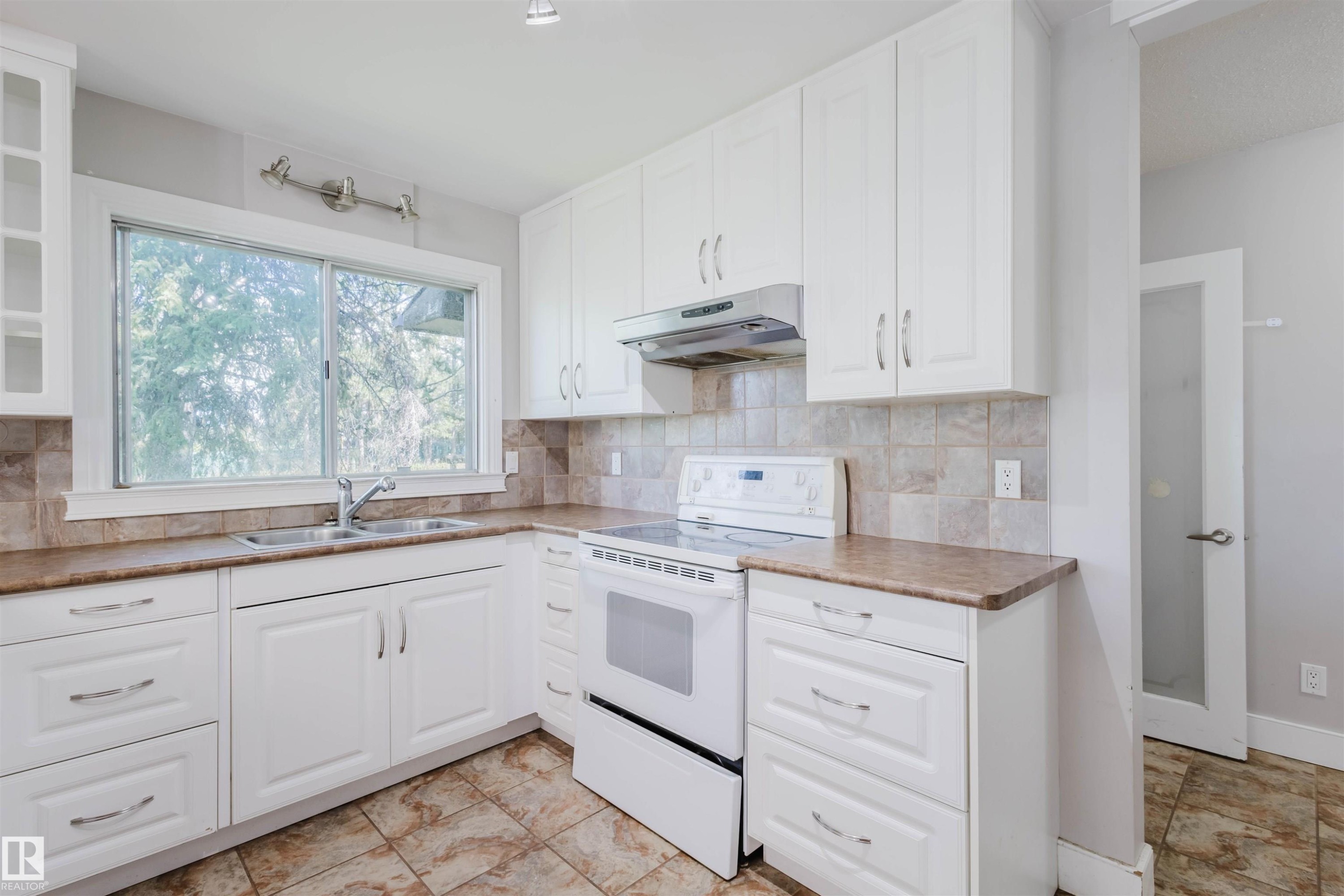 Edmonton, AB - Indoor Photo Showing Kitchen With Double Sink