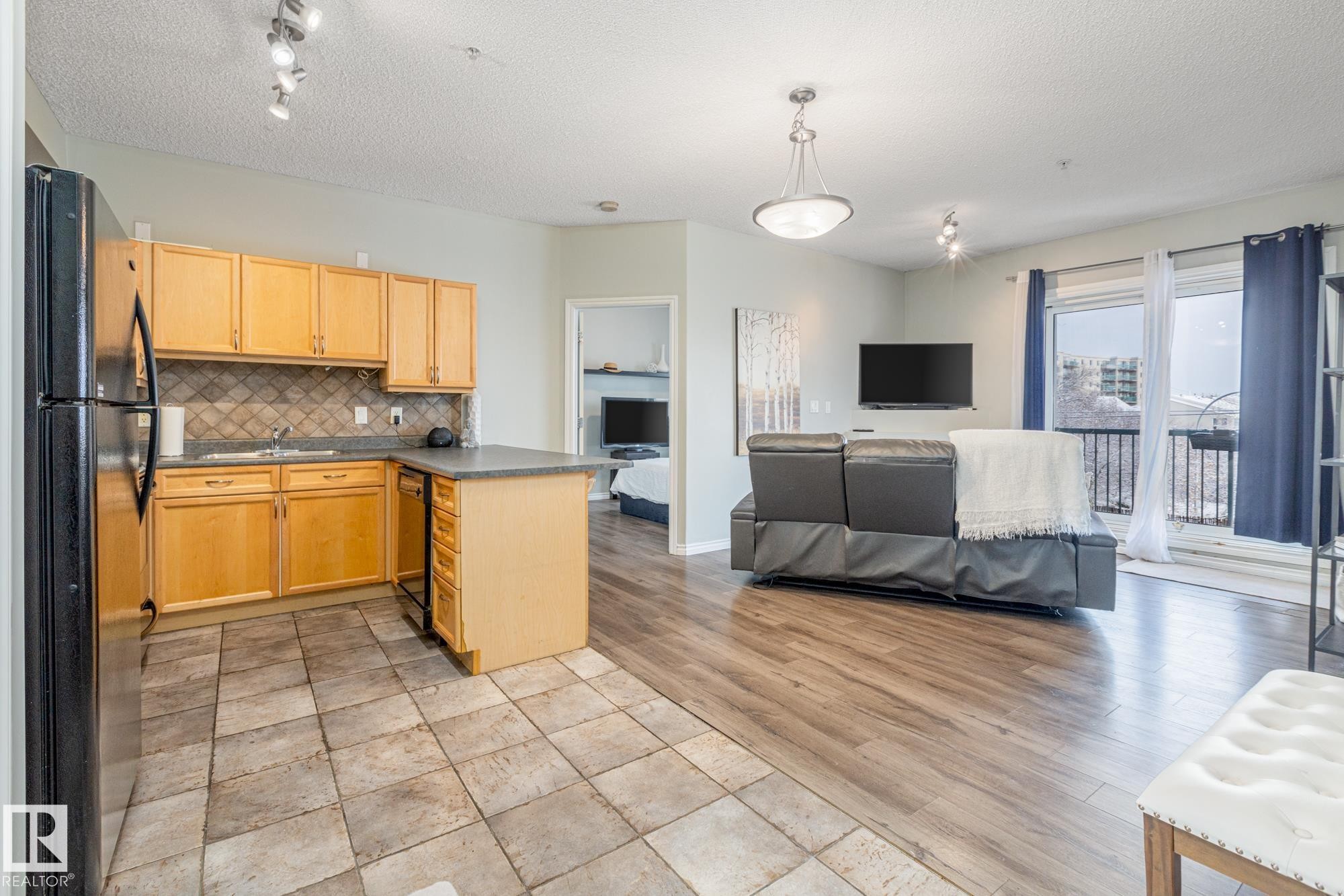 208 10118 95 Street, Edmonton, AB - Indoor Photo Showing Kitchen