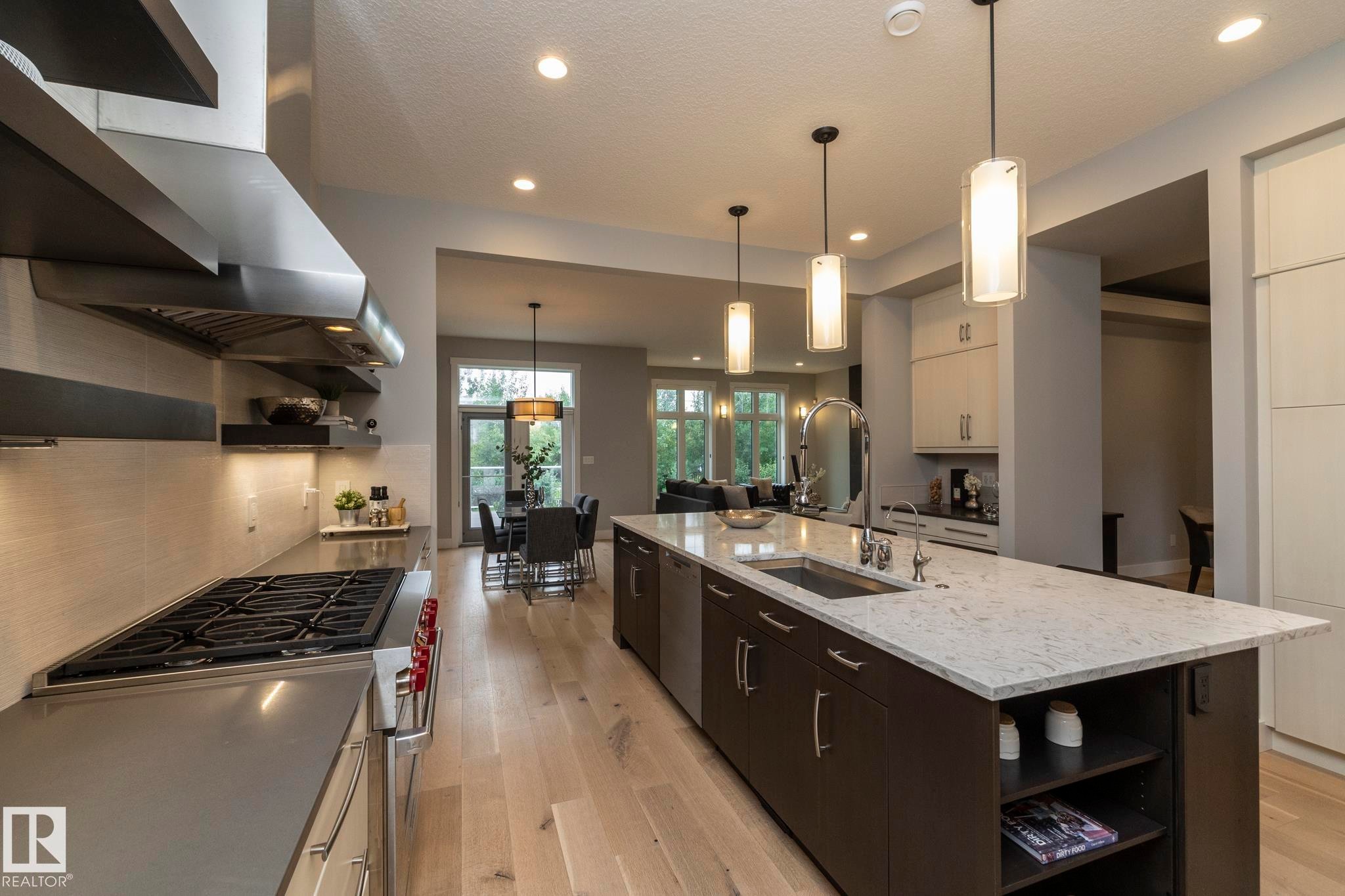 7549 May Common, Edmonton, AB - Indoor Photo Showing Kitchen With Upgraded Kitchen