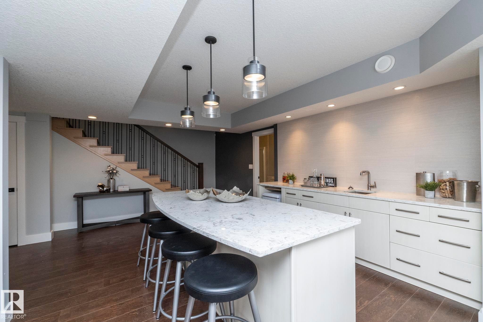 7549 May Common, Edmonton, AB - Indoor Photo Showing Kitchen With Upgraded Kitchen