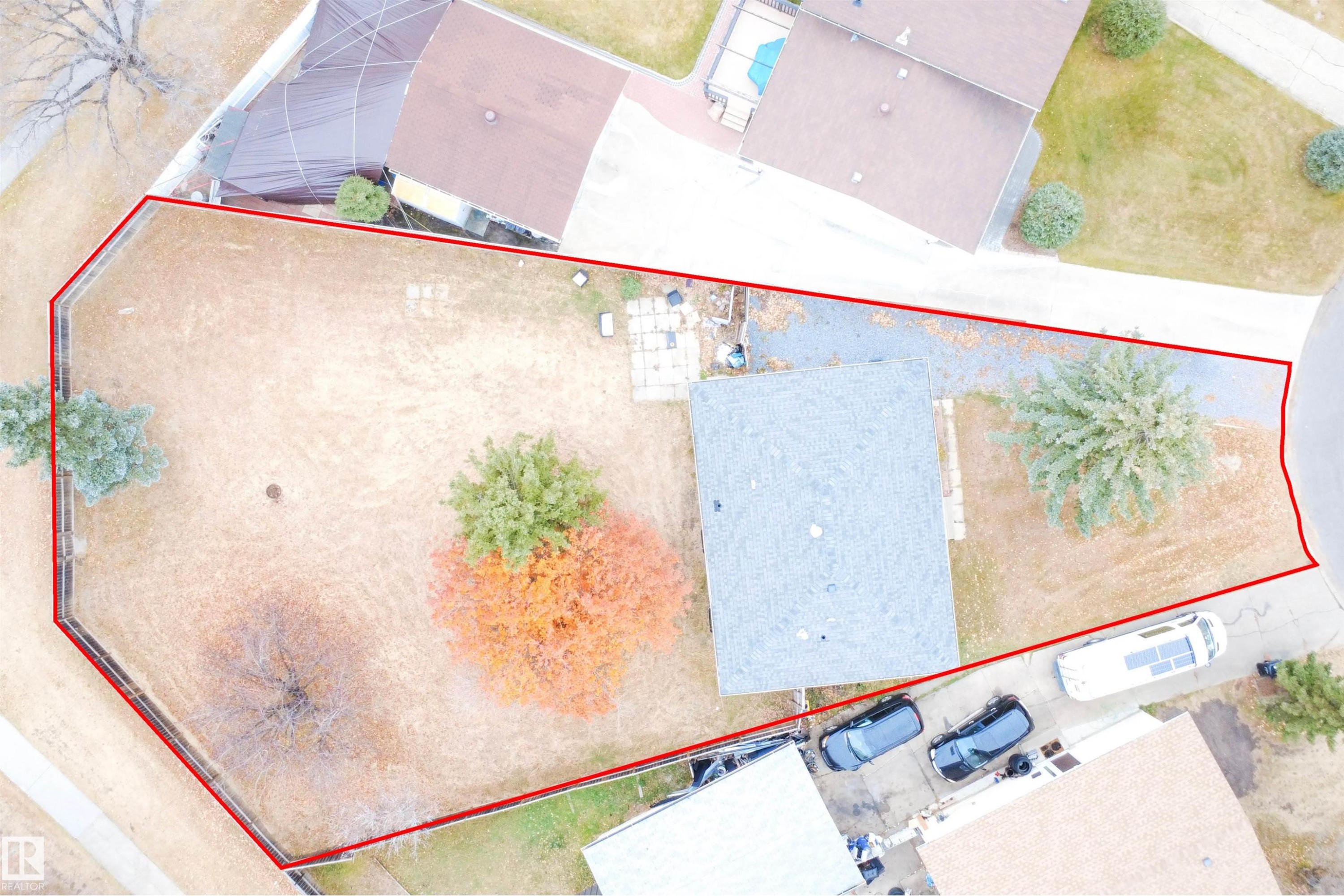Aerial overview of property's location with property parcel outlined - 4203 83 Street, Edmonton, AB - Photo Showing Other Room