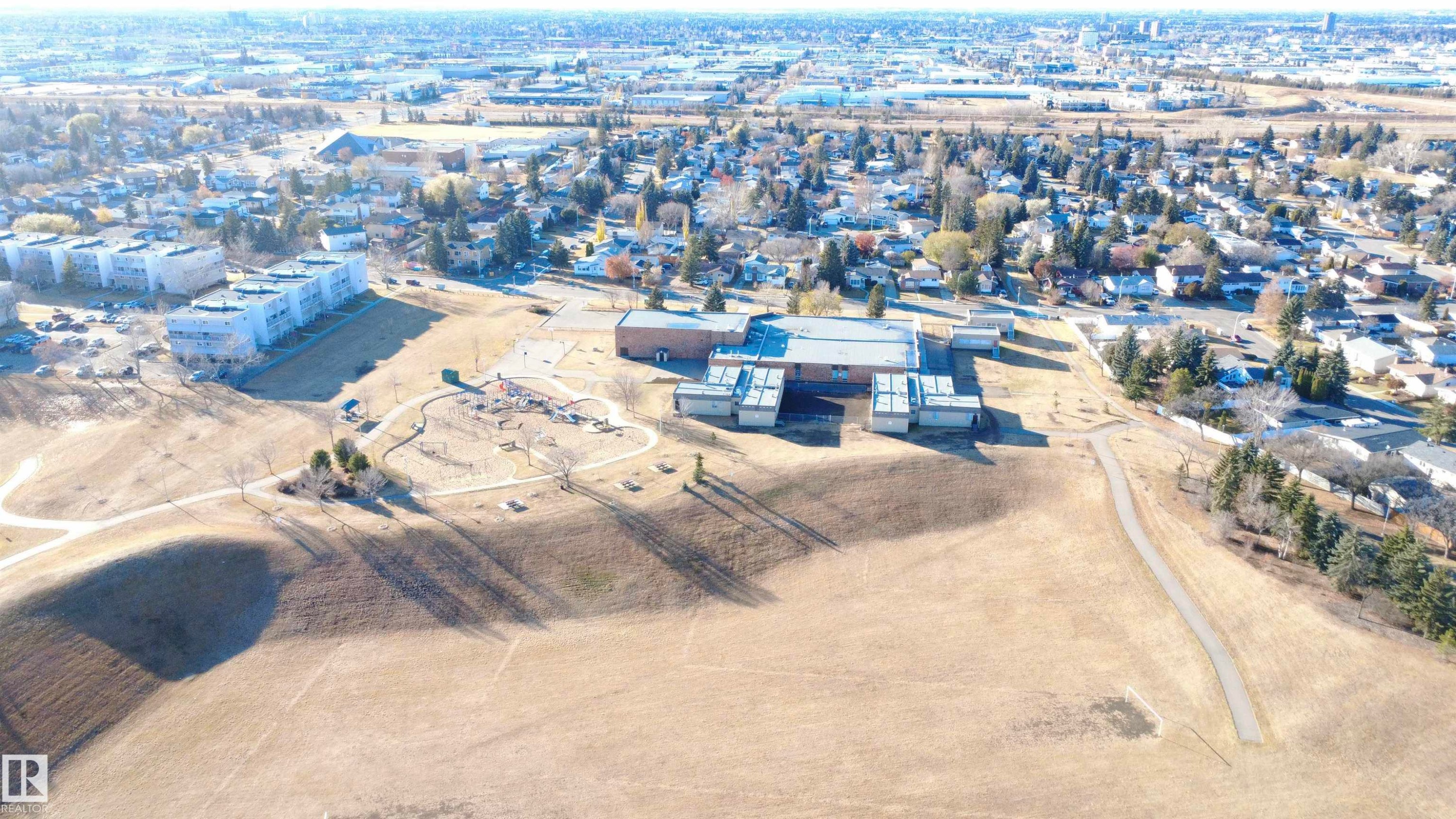 Aerial view of property's location - 4203 83 Street, Edmonton, AB - Outdoor With View