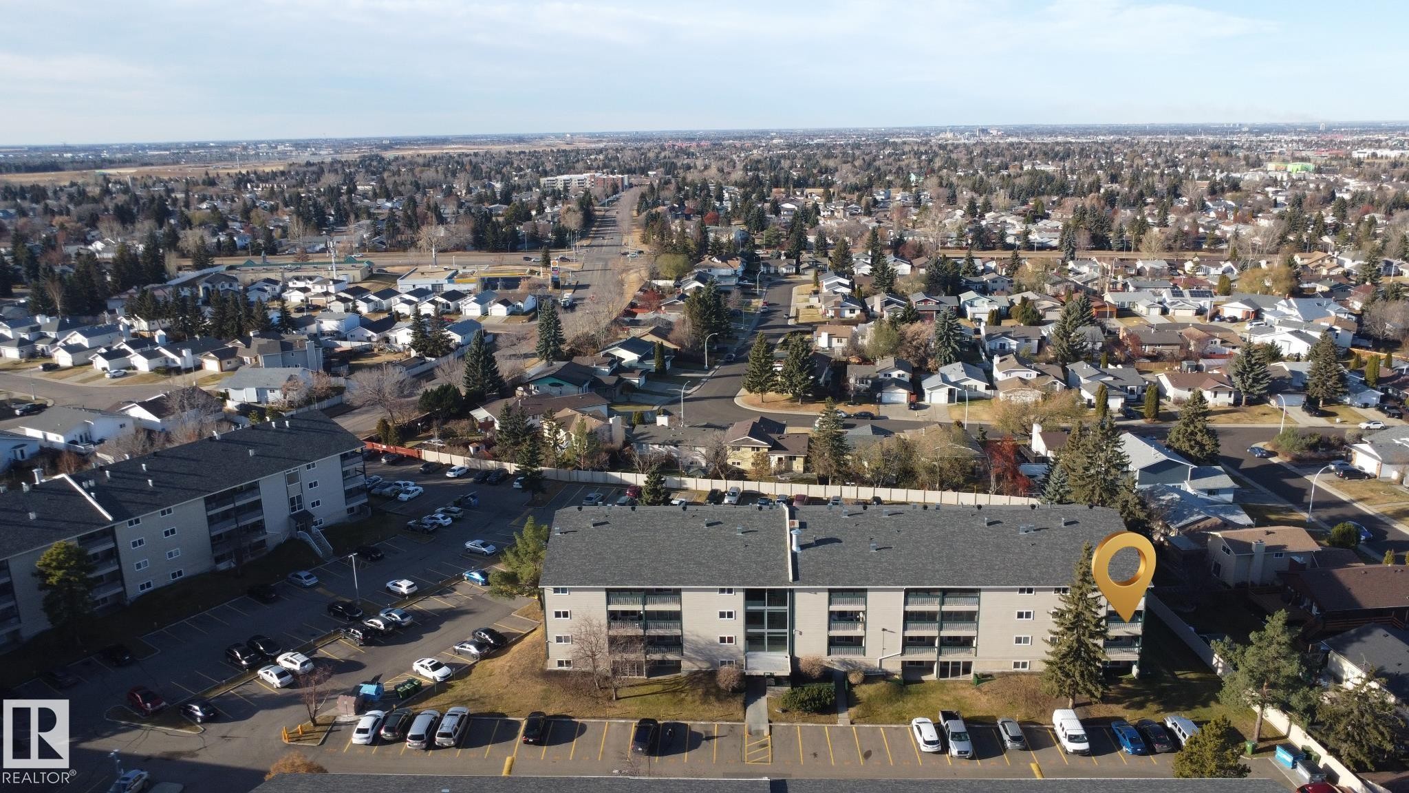 Aerial overview of property's location - 309 1624 48 Street, Edmonton, AB - Outdoor With View