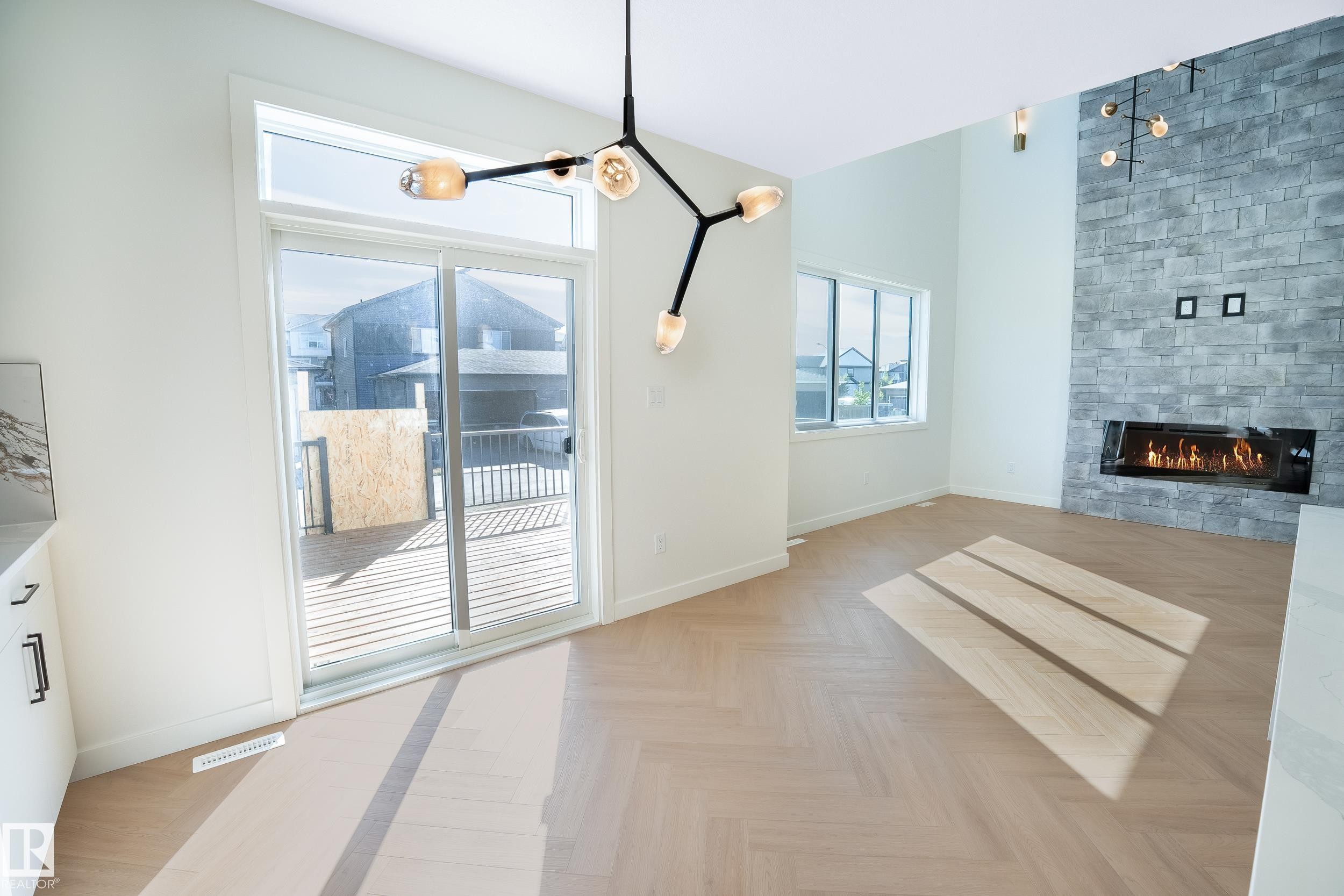 119 Lilac Close, Leduc, AB - Indoor With Fireplace