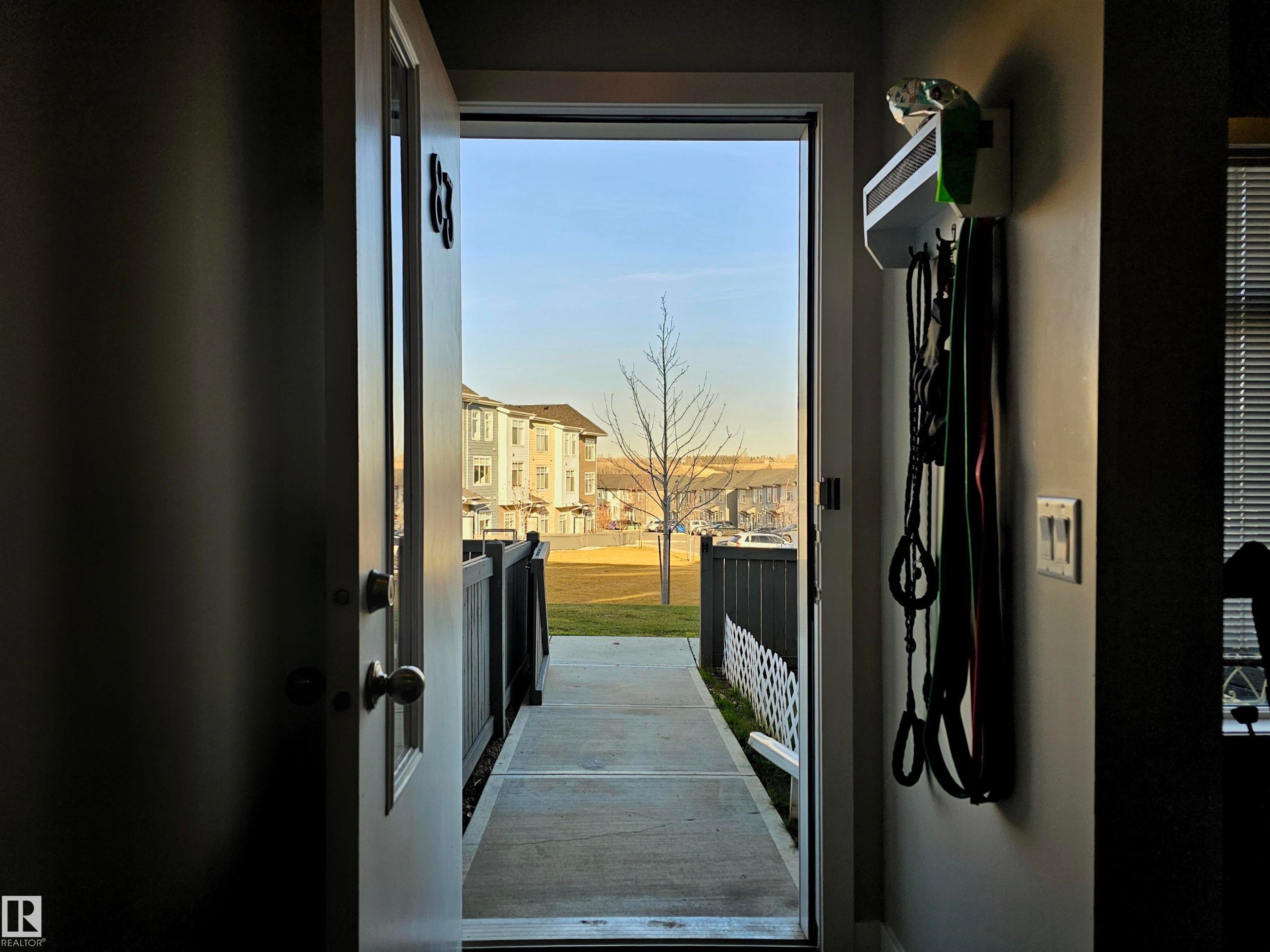 View of doorway to outside - 83 600 Bellerose Drive, St. Albert, AB -