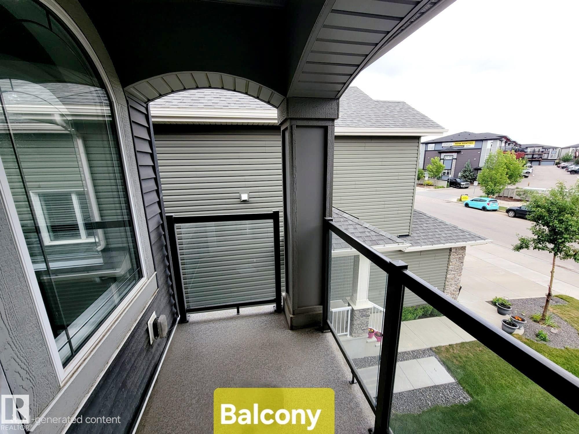 View of balcony - 1357 Watt Drive, Edmonton, AB - Outdoor With Balcony With Exterior