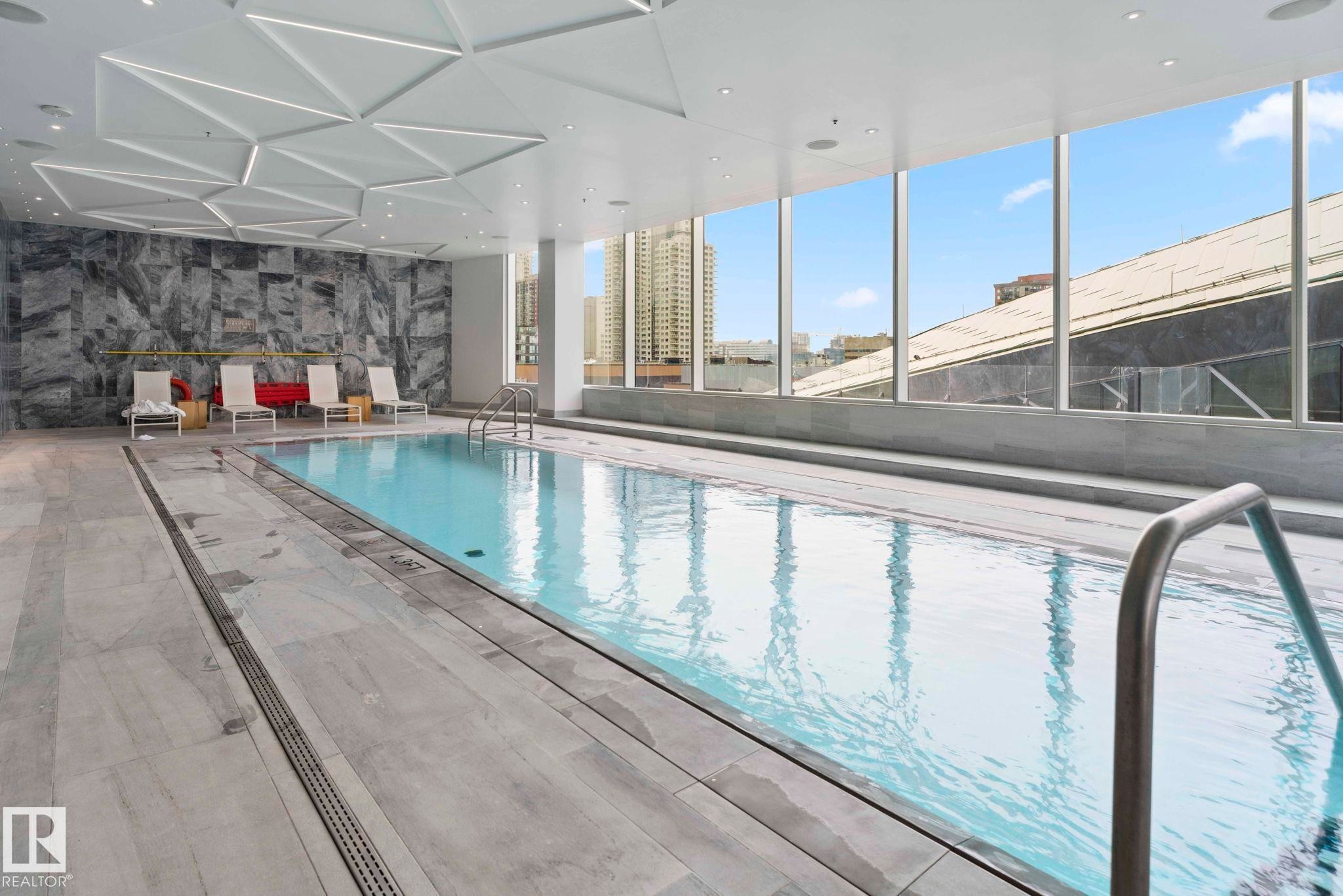 4206 10360 102 Street, Edmonton, AB - Indoor Photo Showing Other Room With In Ground Pool