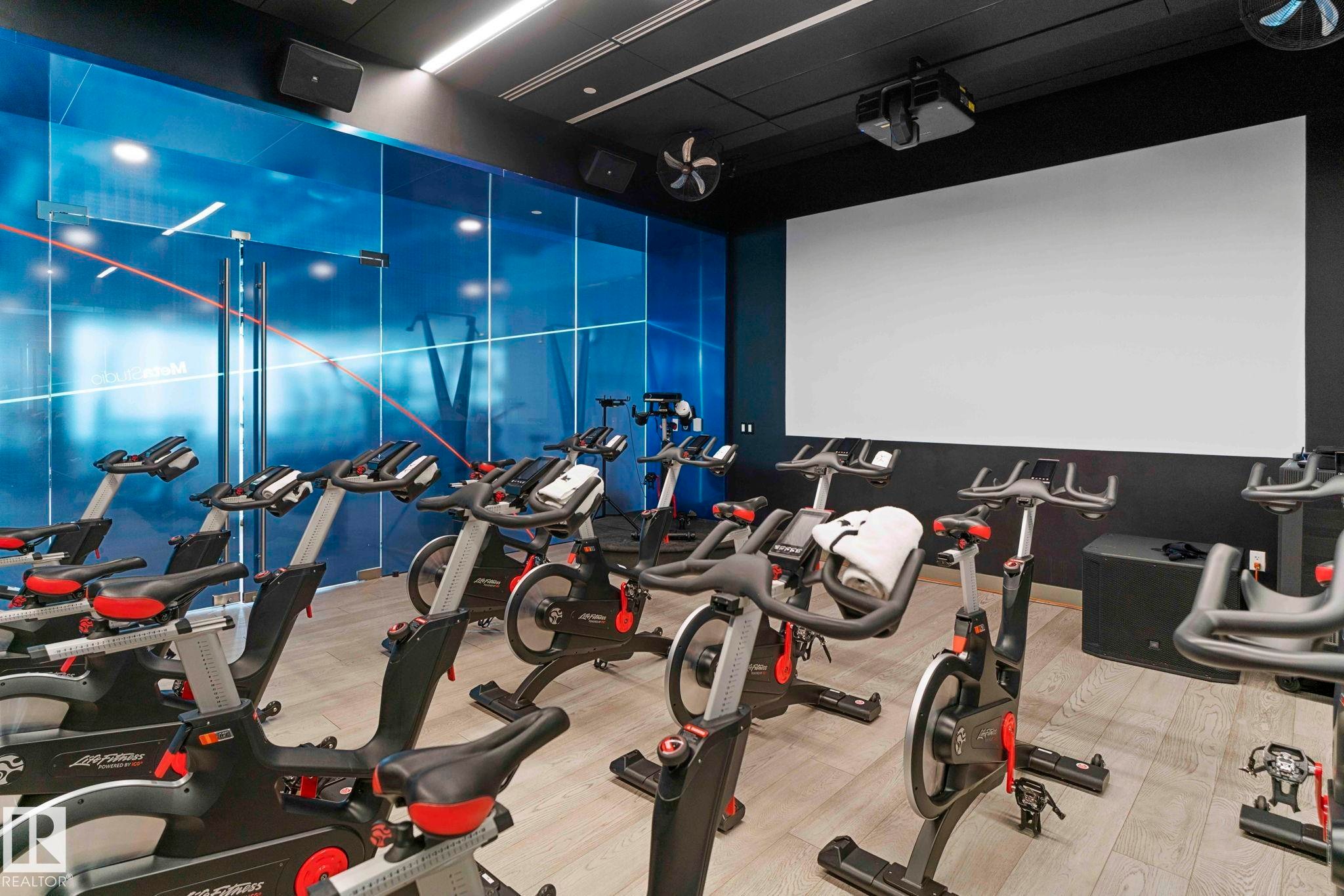 4206 10360 102 Street, Edmonton, AB - Indoor Photo Showing Gym Room