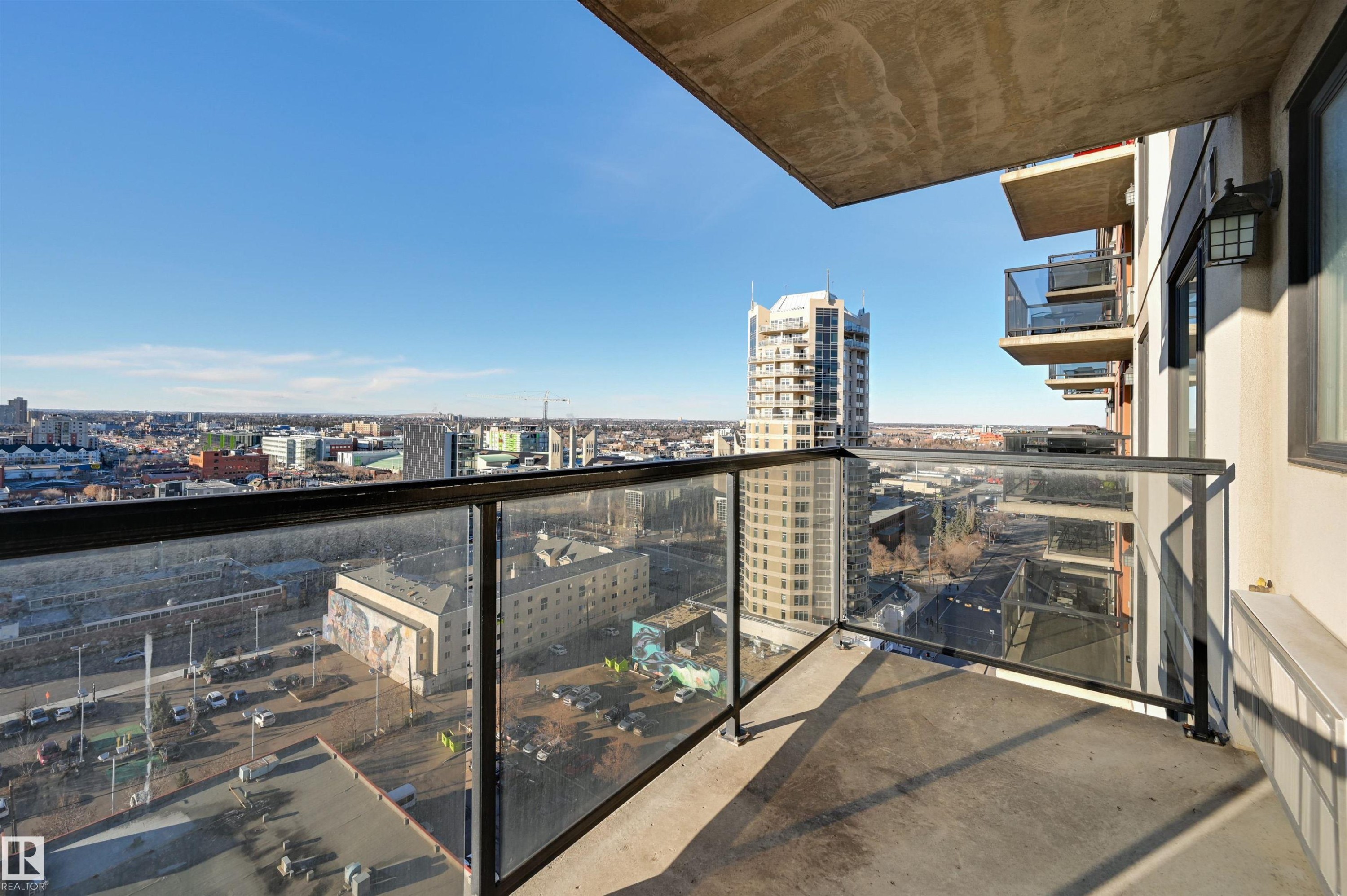 1807 10303 105 Street, Edmonton, AB - Outdoor With Balcony With View