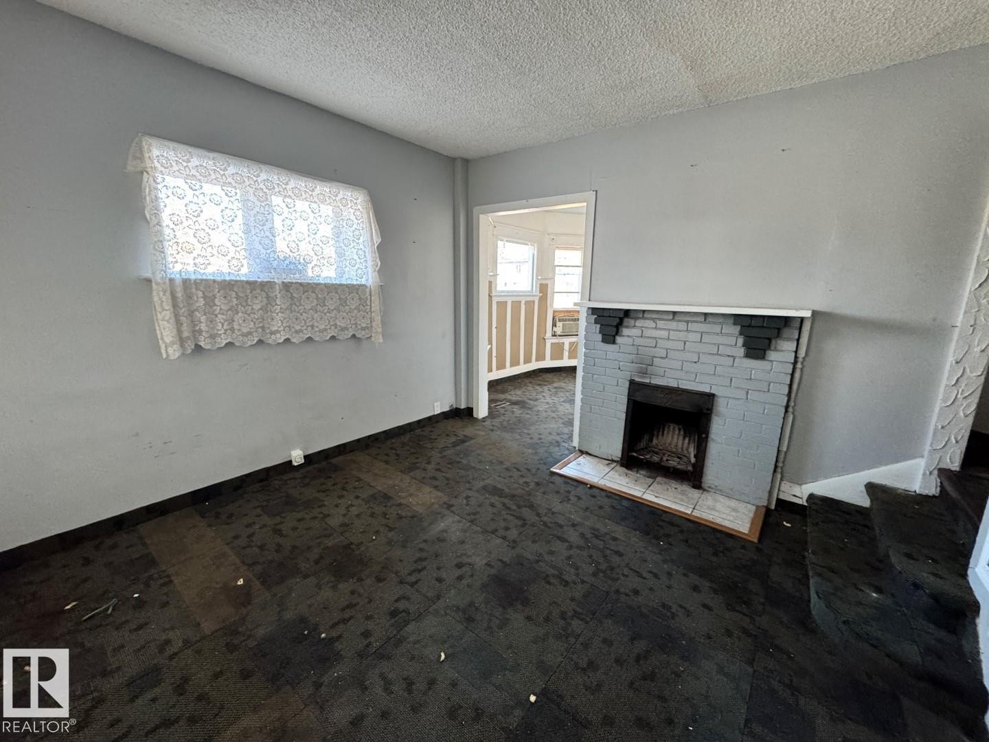 11251 86 Street, Edmonton, AB - Indoor Photo Showing Other Room With Fireplace
