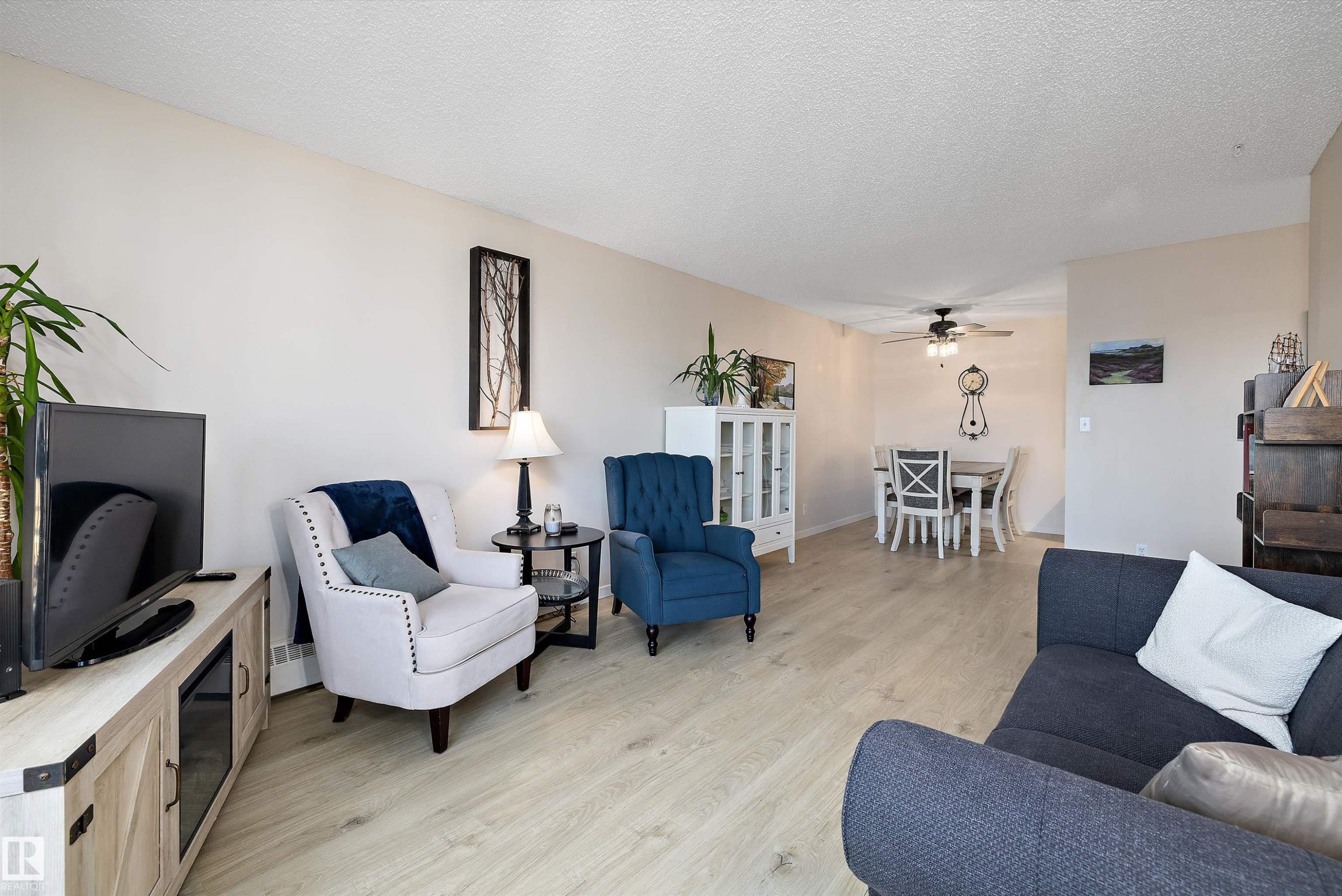 411 10511 19 Av, Edmonton, AB - Indoor Photo Showing Living Room