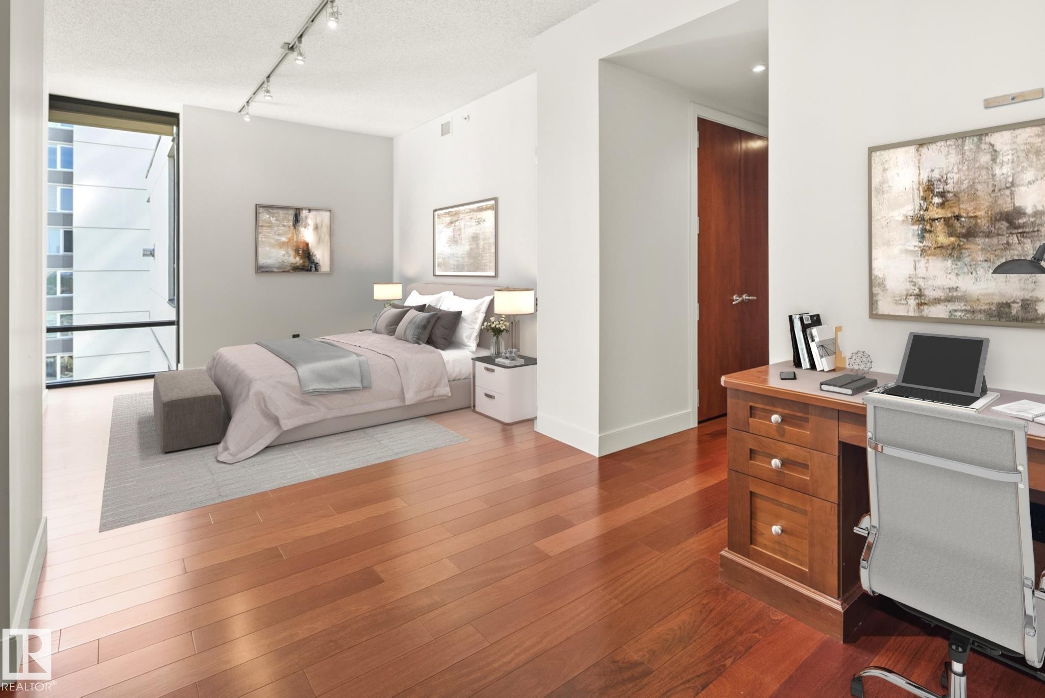1200 11933 Jasper Avenue, Edmonton, AB - Indoor Photo Showing Bedroom