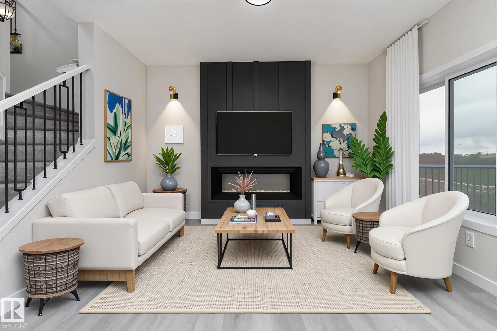 137 Pierwyck Loop, Spruce Grove, AB - Indoor Photo Showing Living Room