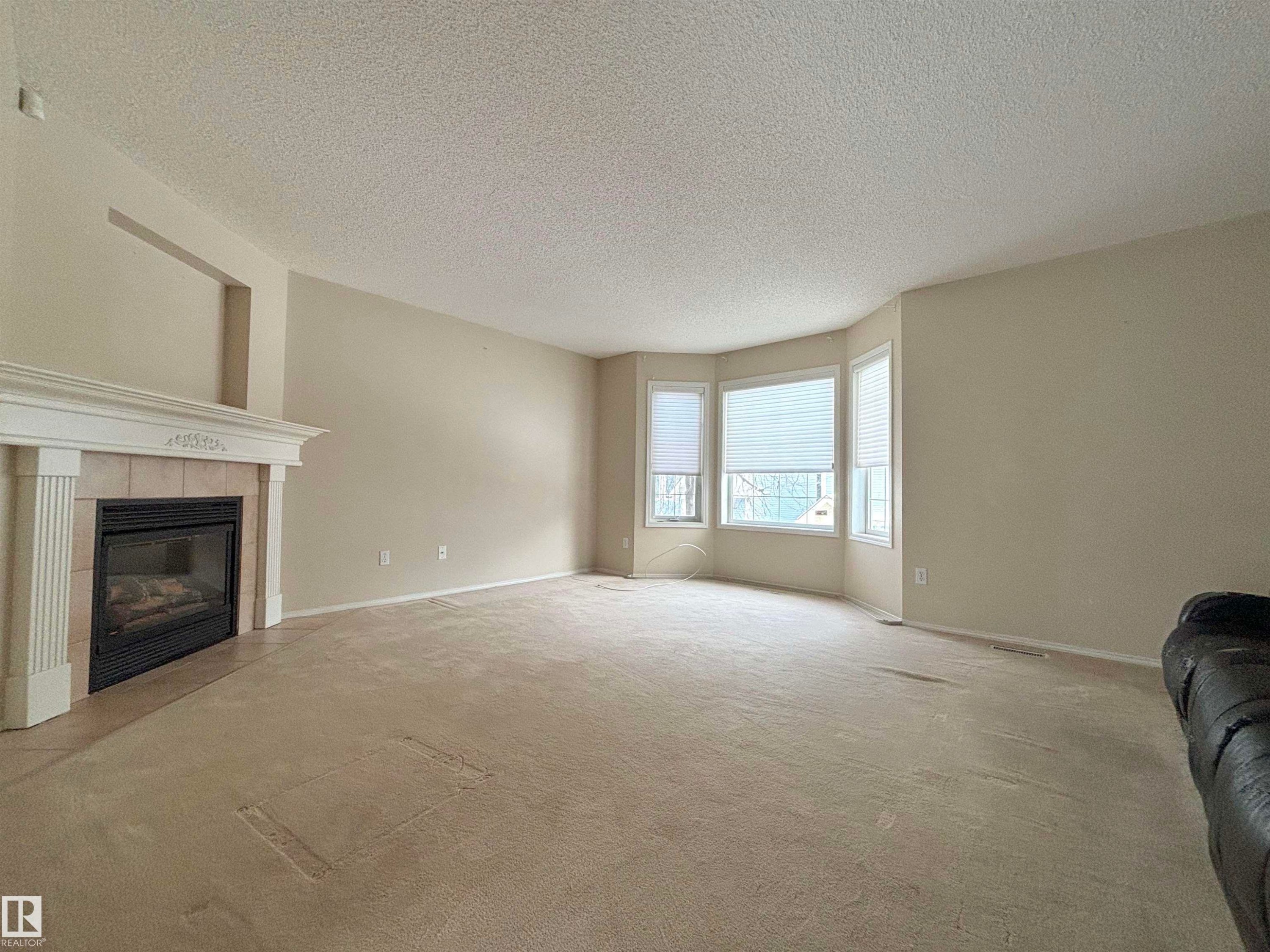 124 1670 Jamha Road, Edmonton, AB - Indoor Photo Showing Living Room With Fireplace