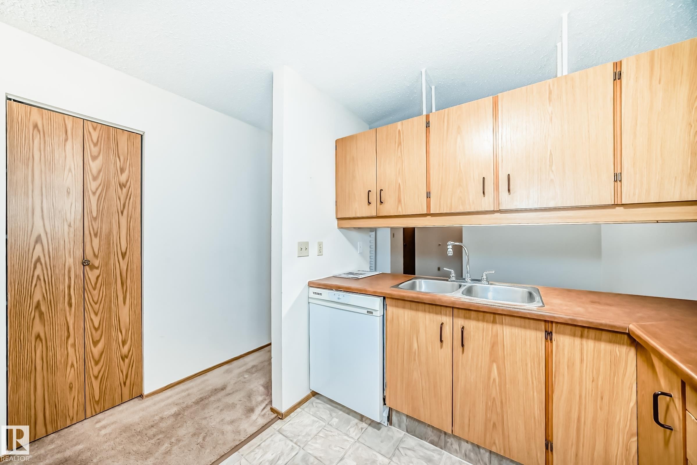 104 70 Alpine Place, St. Albert, AB - Indoor Photo Showing Kitchen With Double Sink